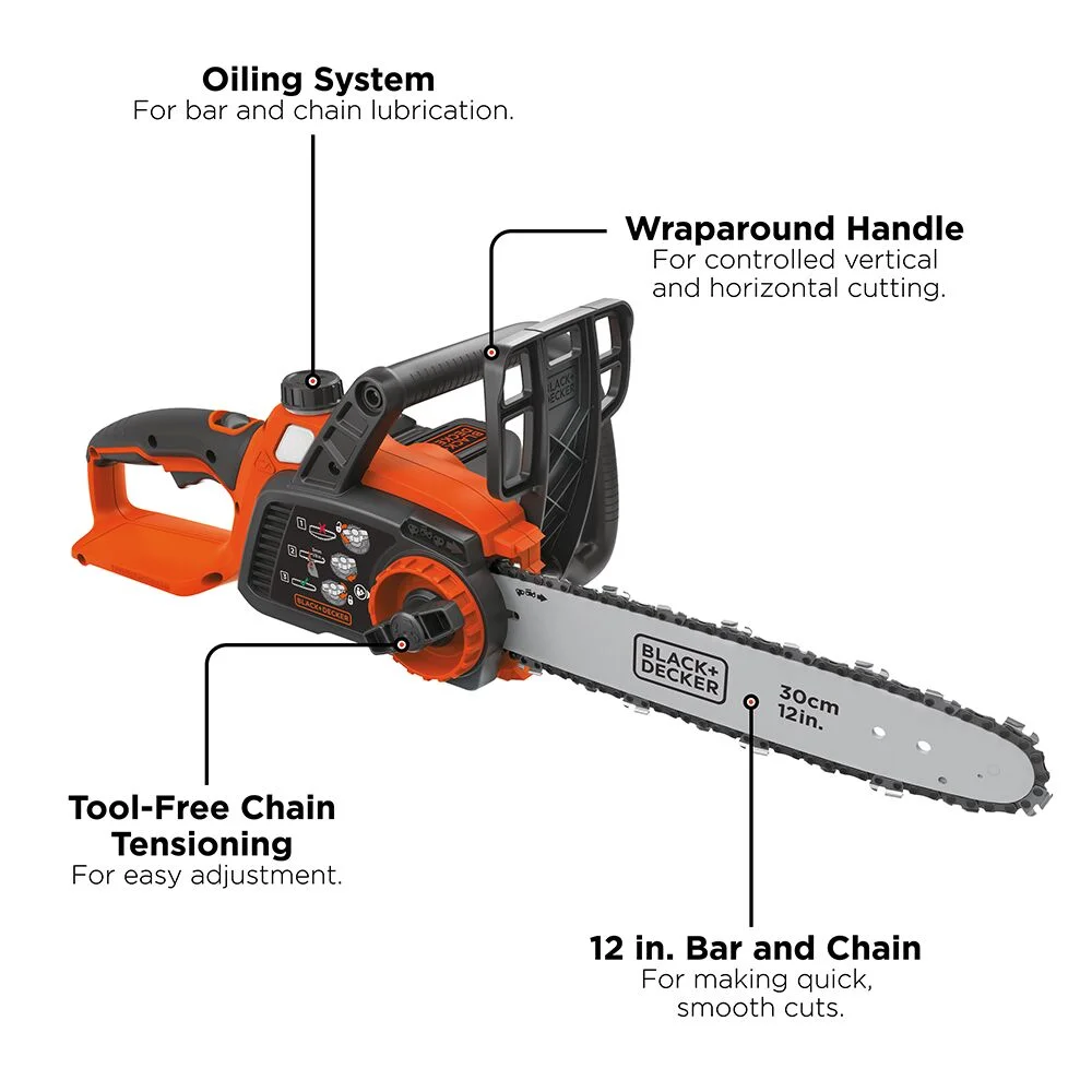 40V MAX Cordless Chainsaw, 12-Inch, Battery and Charger Included - Image 8