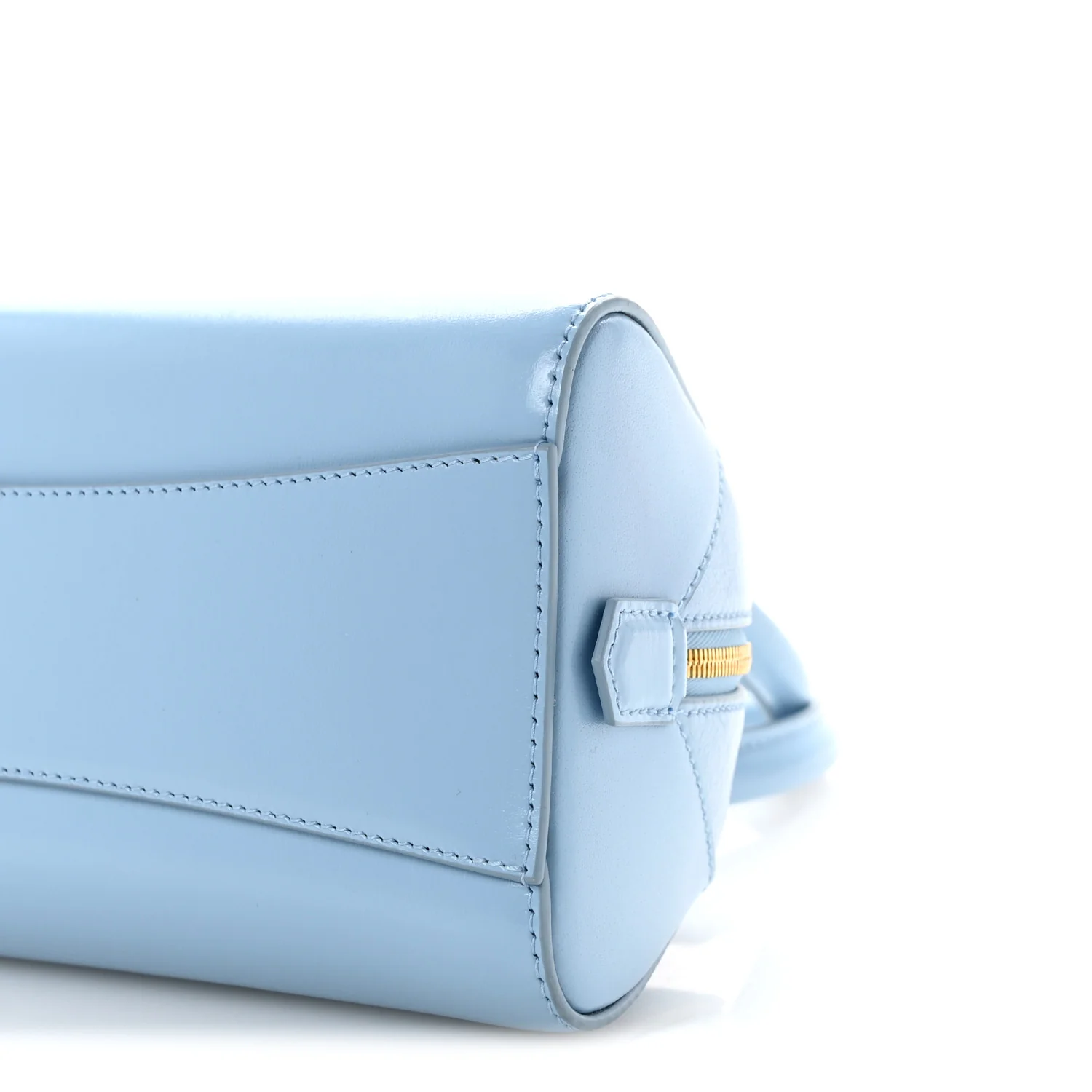 Box Calfskin East West Mini Antigona Light Blue