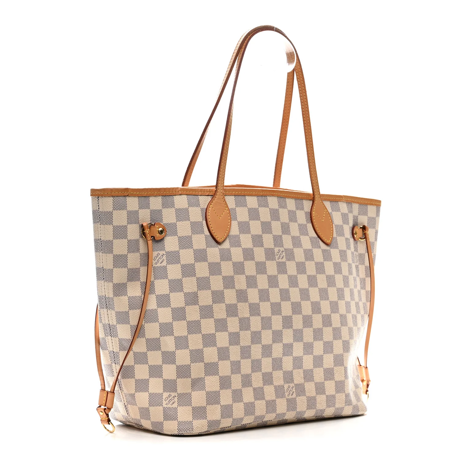 Damier Azur Neo Neverfull MM Rose Ballerine