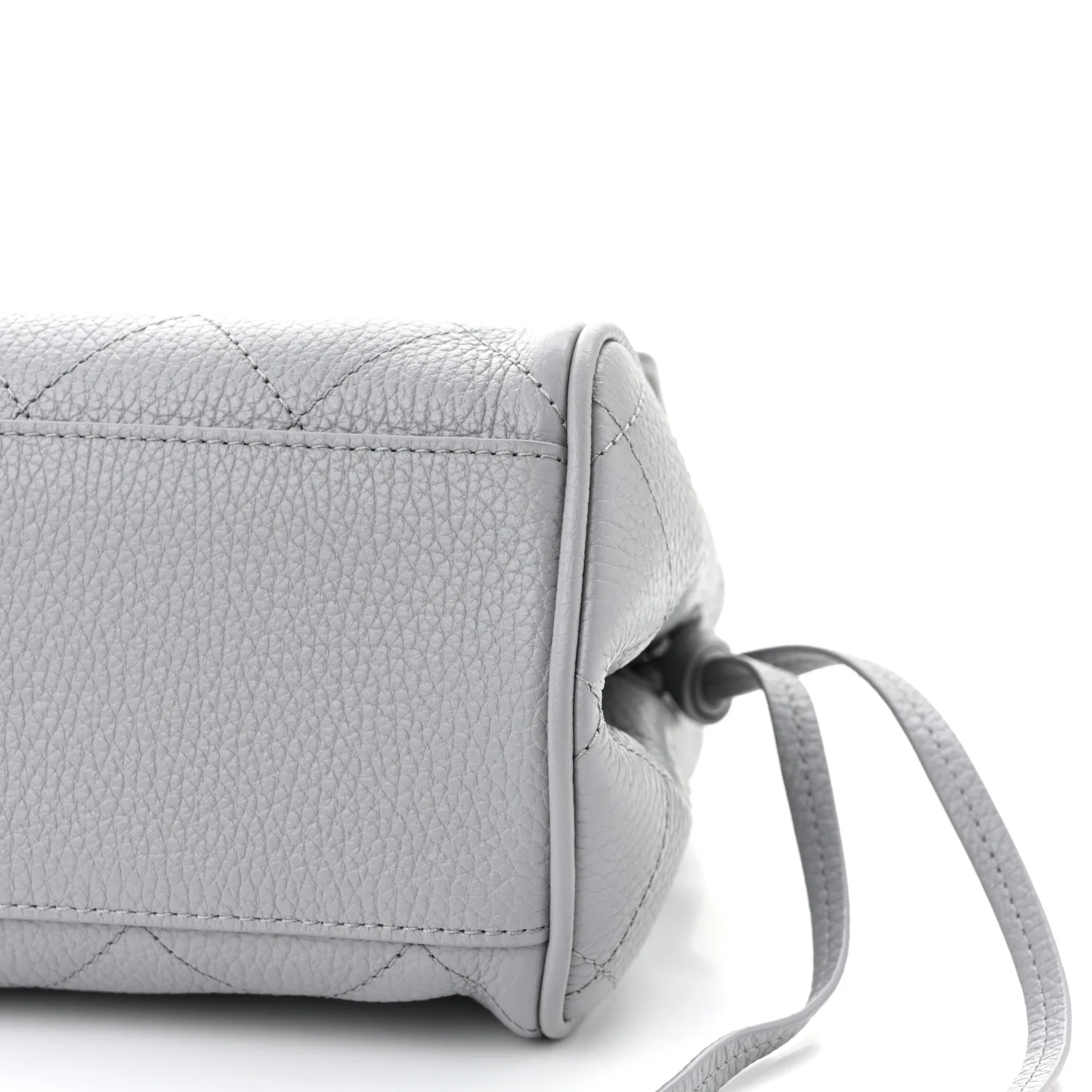 Grained Calfskin Urban Essentials Small Shopping Bag Grey