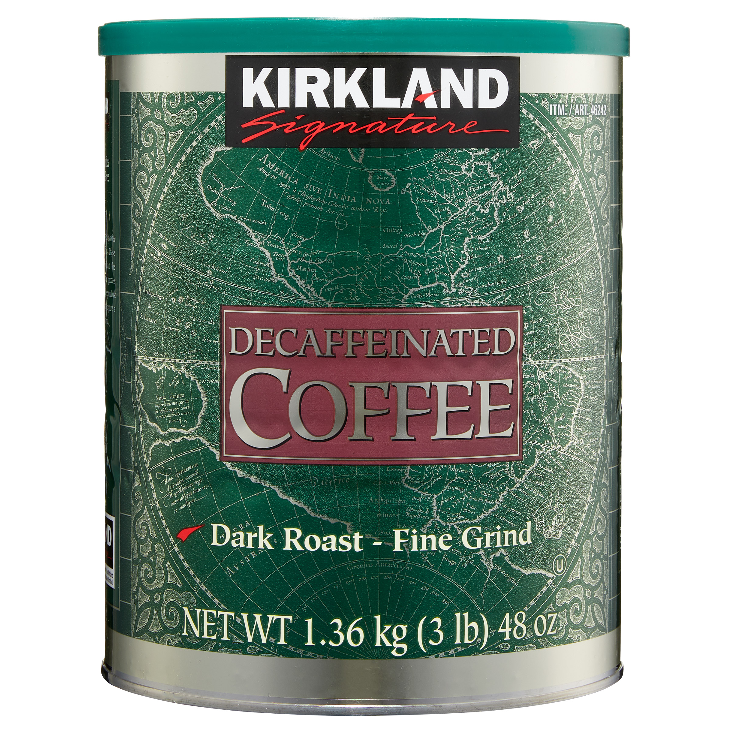 Decaffeinated Coffee, Dark Roast, 3 lbs