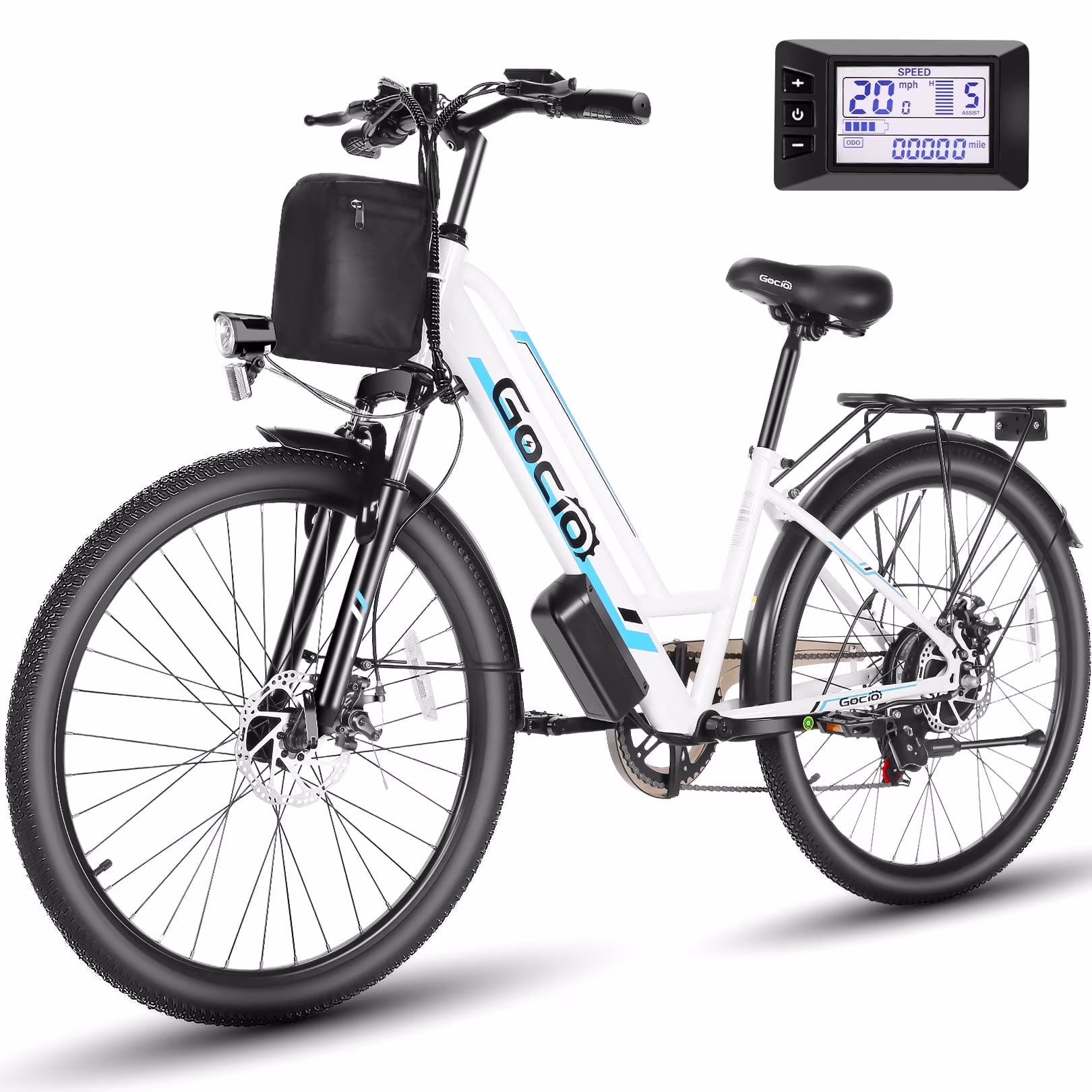 26" Electric Bike for Adults, 500W Electric Cruiser Bike, 48V/7.8Ah Removable Battery, 7 Speed, City Commuting E-bike, UL2849(Red) - Image 5