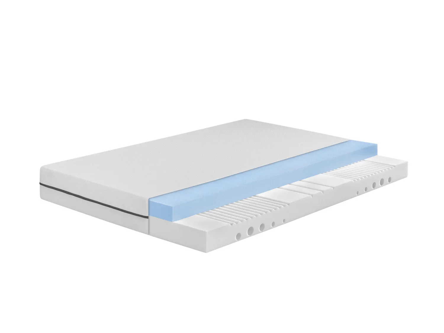 LIVARNO home Matelas en mousse hybride, 7 zones, H3, 140 x 190 cm