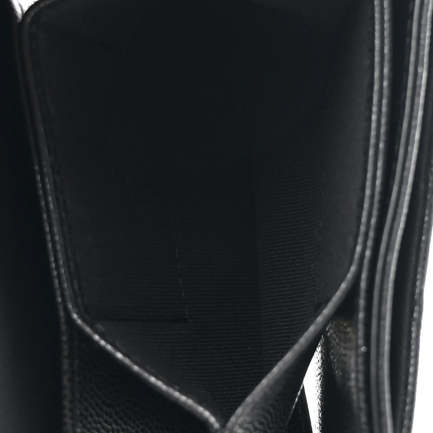 Caviar Quilted Clutch With Chain Black