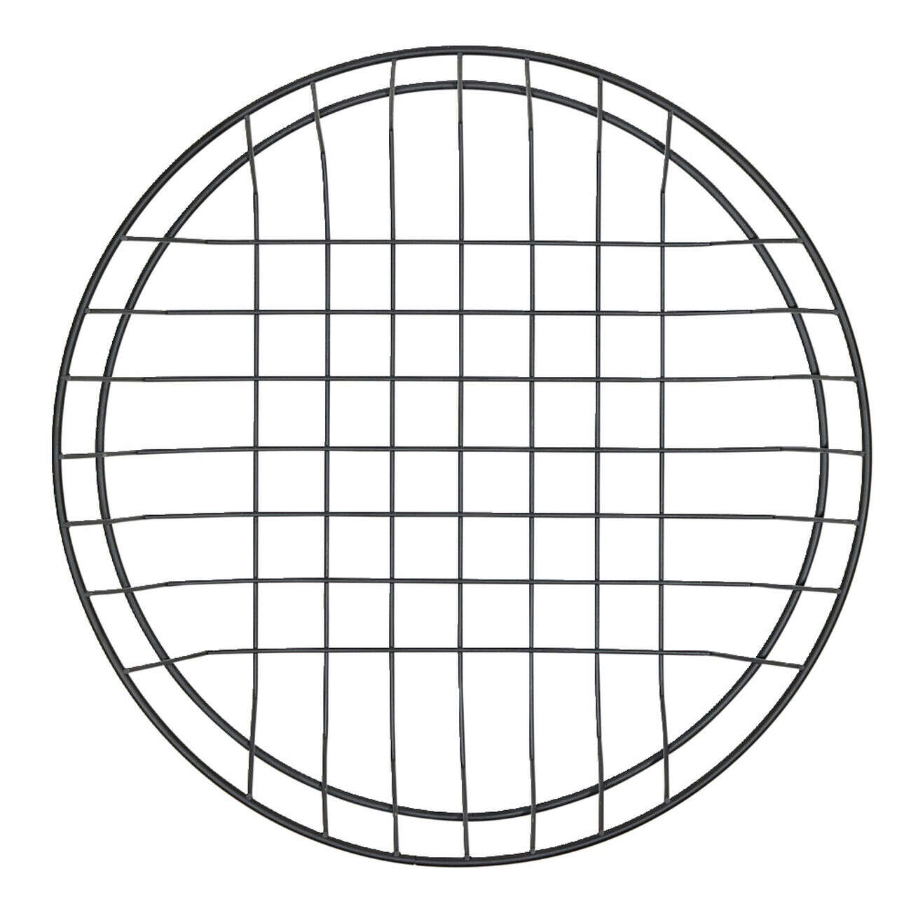 Corbeille à fruit ronde en métal noir Ø25xH4cm