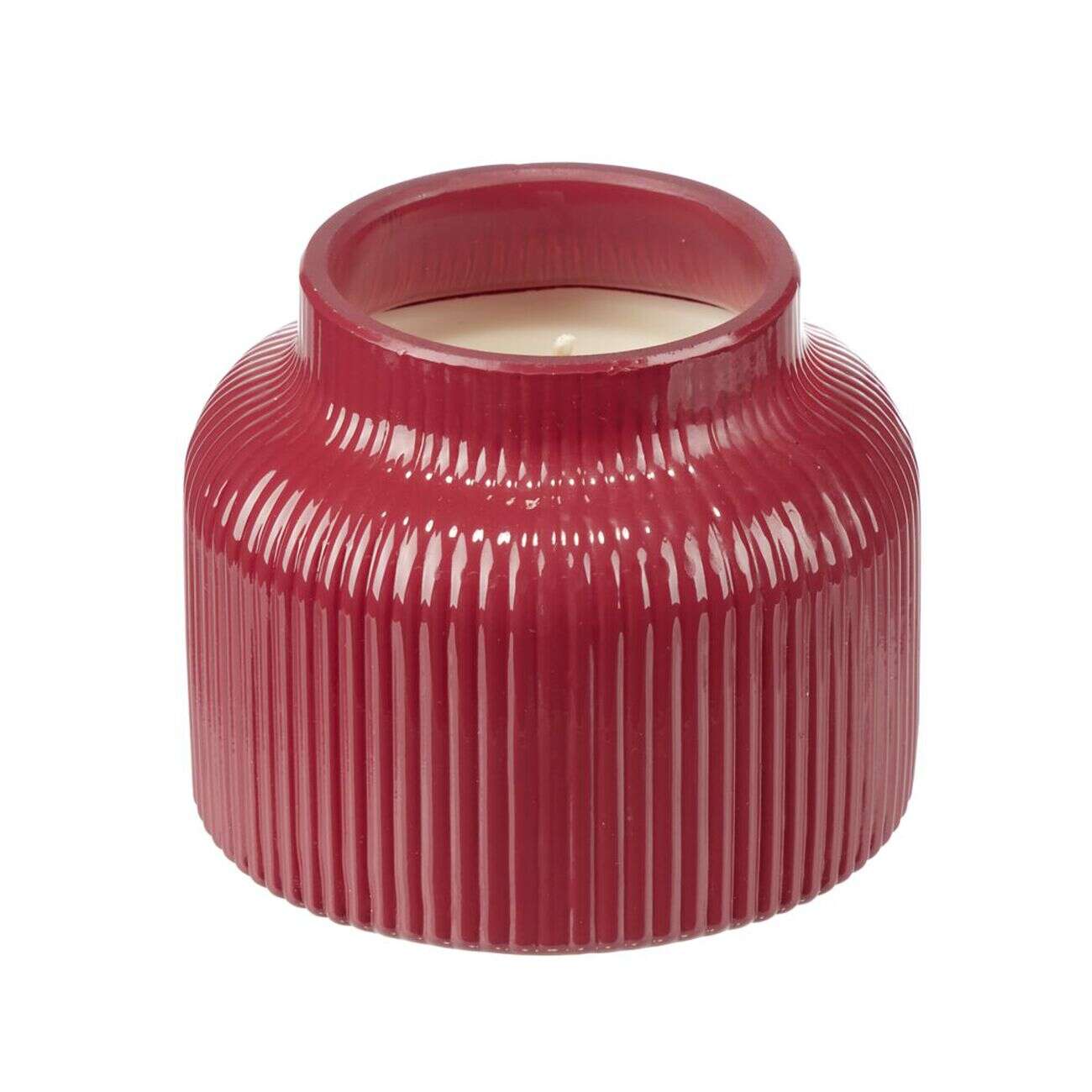 Bougie bijoux parfumée verre collier argenté Ø9xH7cm (6 modèles)