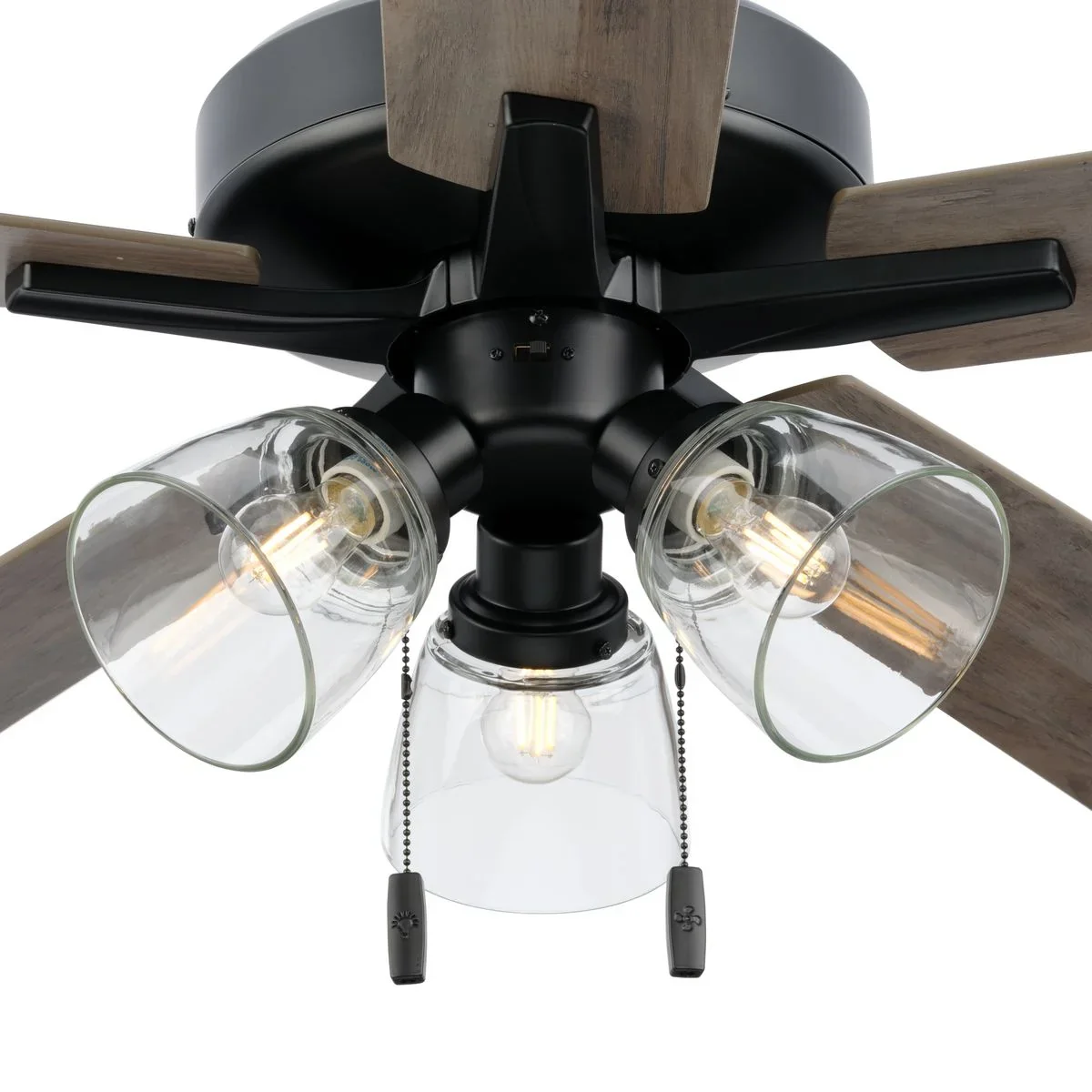 Better Homes & Gardens 52 Bronze Transitional Ceiling Fan, 5 Reversible Blades, 3 LED Bulbs Included