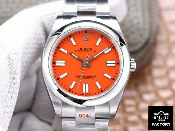 Rolex Oyster Perpetual M124300-0007 EW Factory Orange Dial