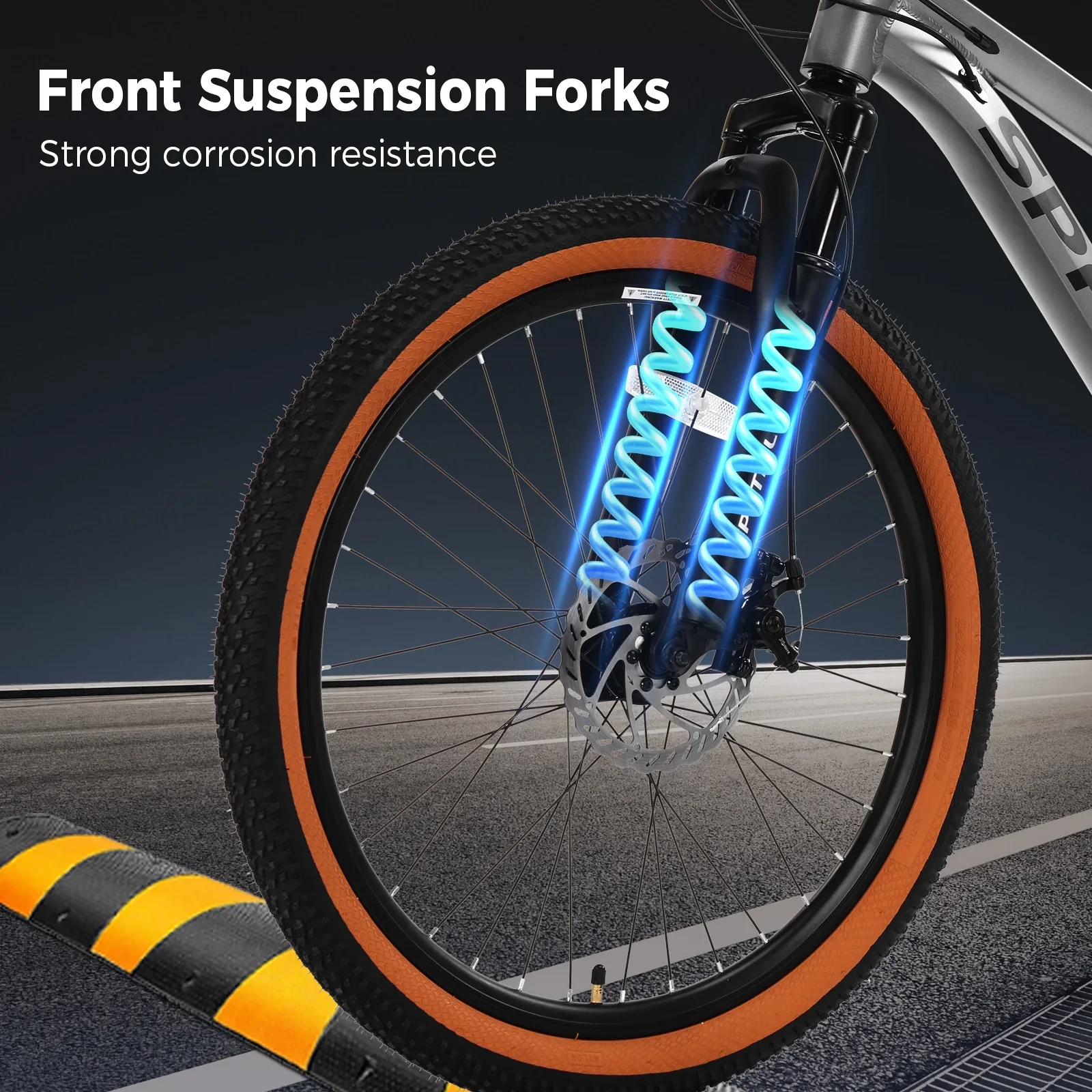 SPATIAL 24/26/27.5/29 inch Mountain Bike,8/21 Speed Lightweight Aluminum Magensium Frame Mountain Bicycle,Fits Men Women Teenagers Adult Disc Brake MTB Bicycle