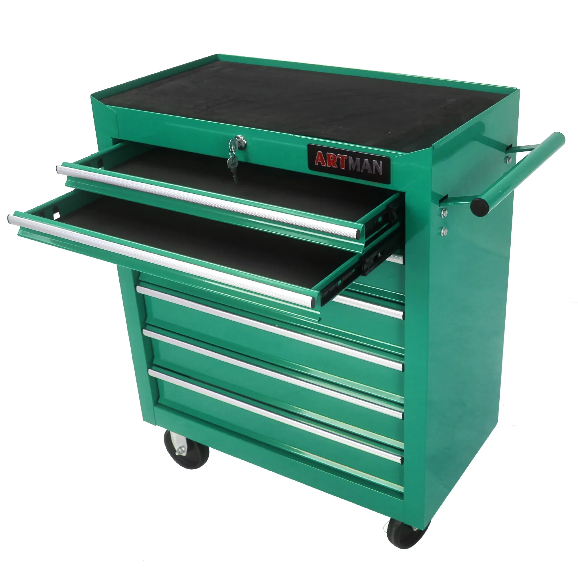 ARTMAN 7 Drawer Tool Rolling Storage Cart ,Tool Boxes Tool Chest with Wheels and Drawers for Garage Workshop Warehouse