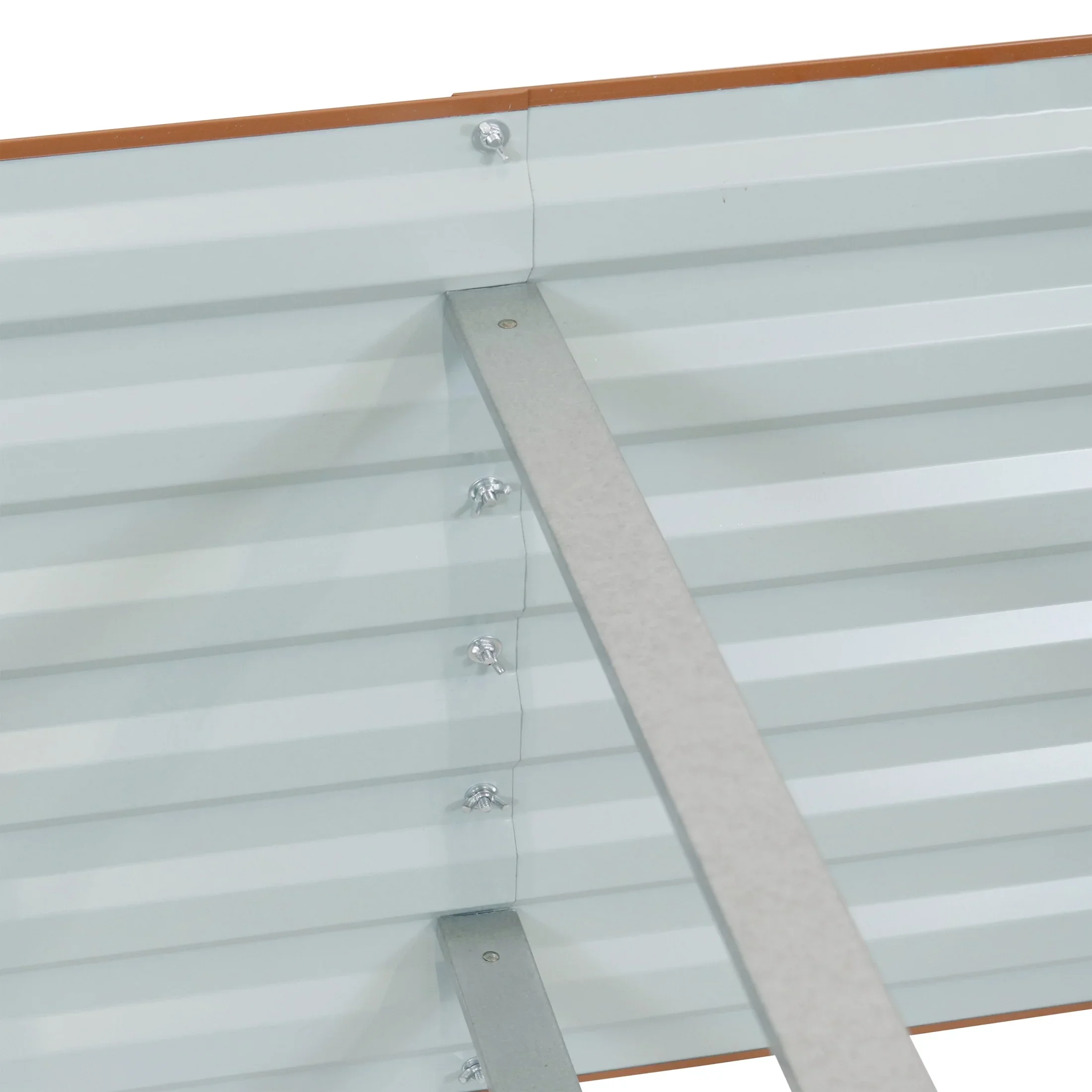 Sunnydaze 71 x 35.5 x 23.5 Rectangular Silver Galvalume Steel Raised Garden Bed