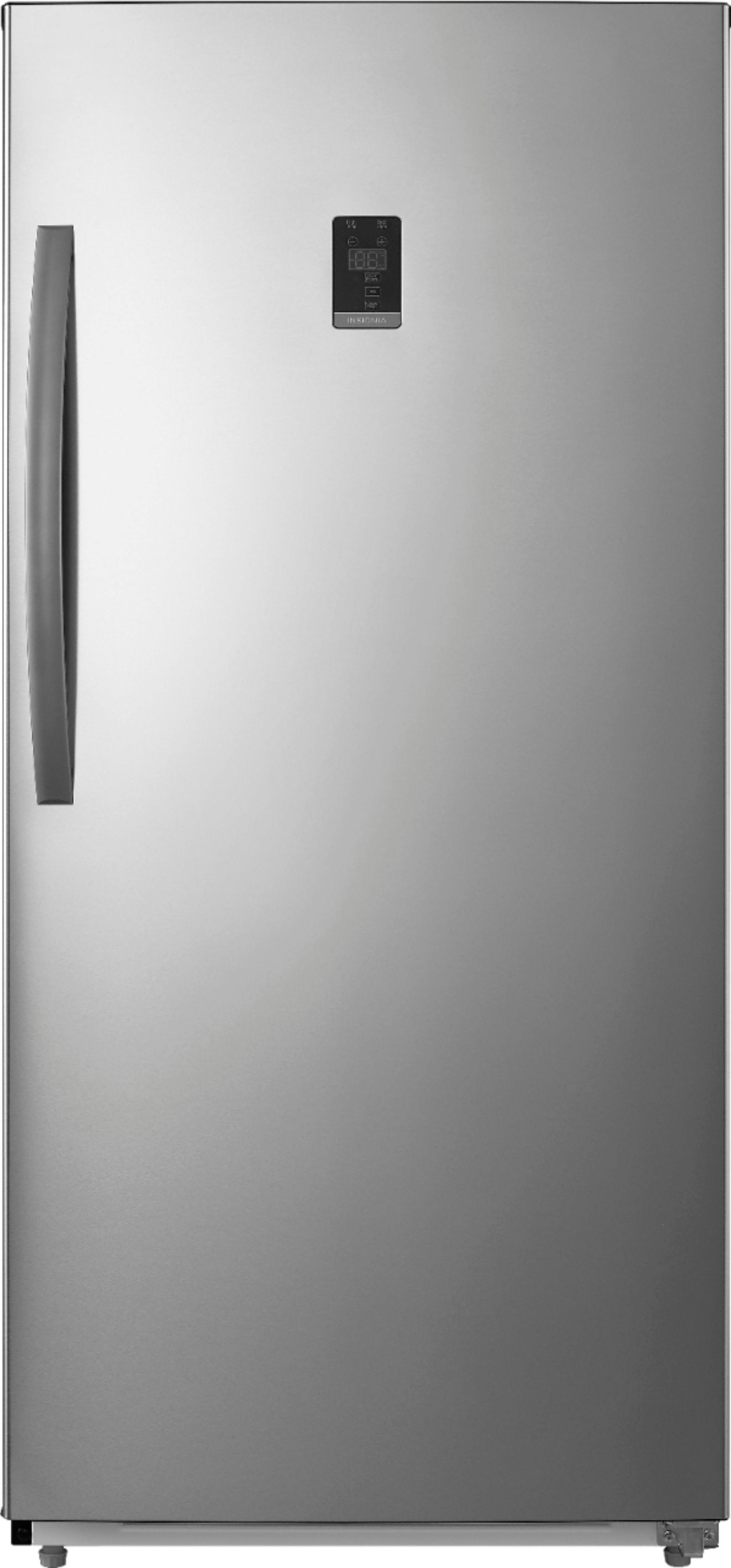 Insignia - 13.8 Cu. ft. Garage Ready Convertible Upright Freezer - Stainless Steel