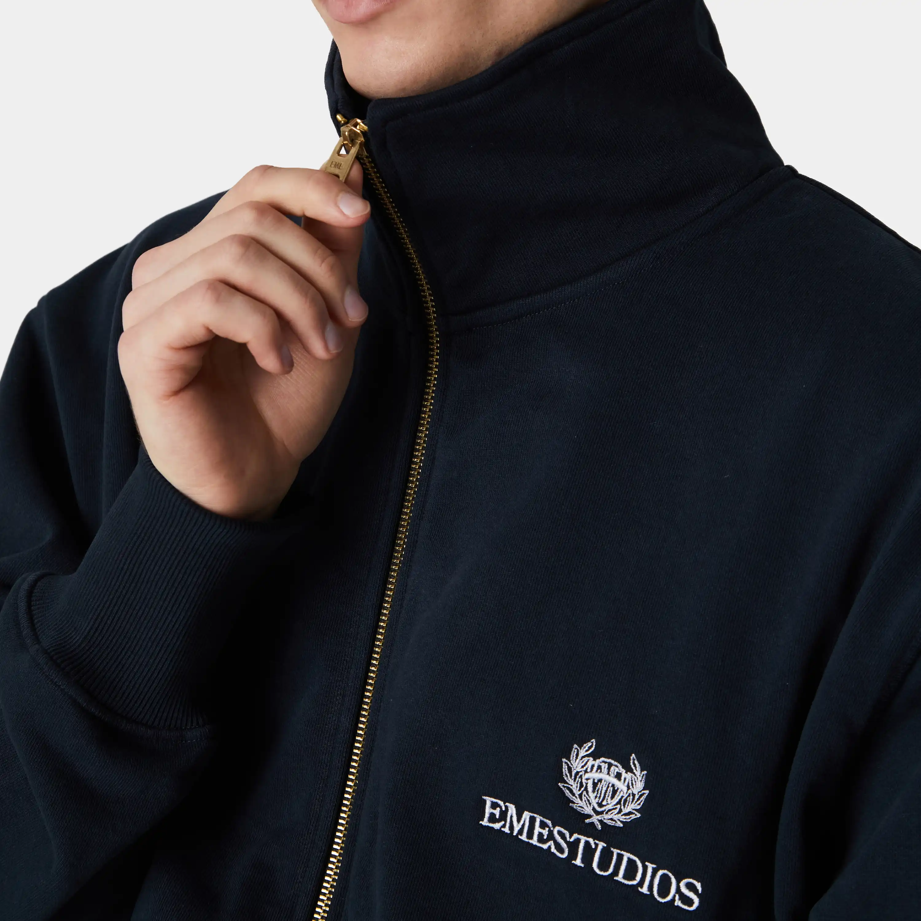 Serv Navy Full Zip