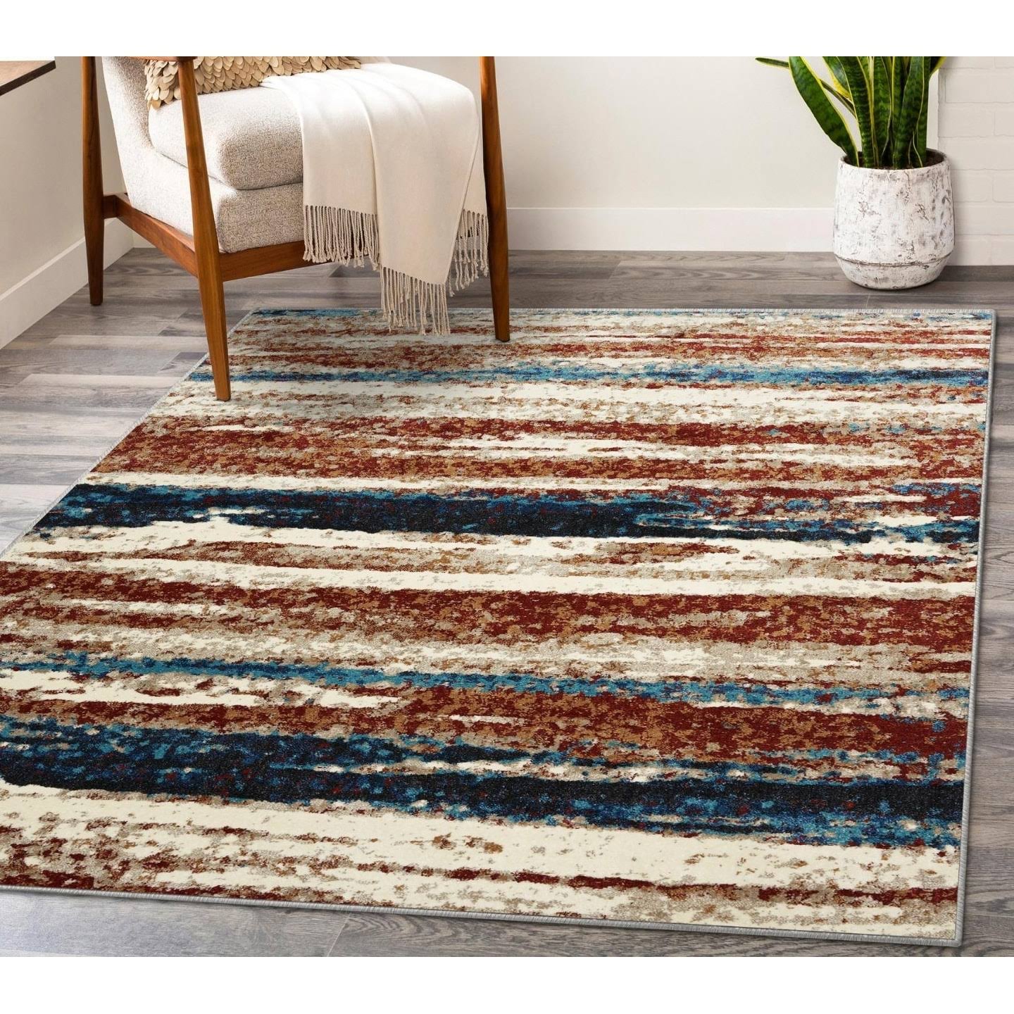Luxe Weavers Lagos Collection 7501 Passion 8x10 Abstract Area Rug