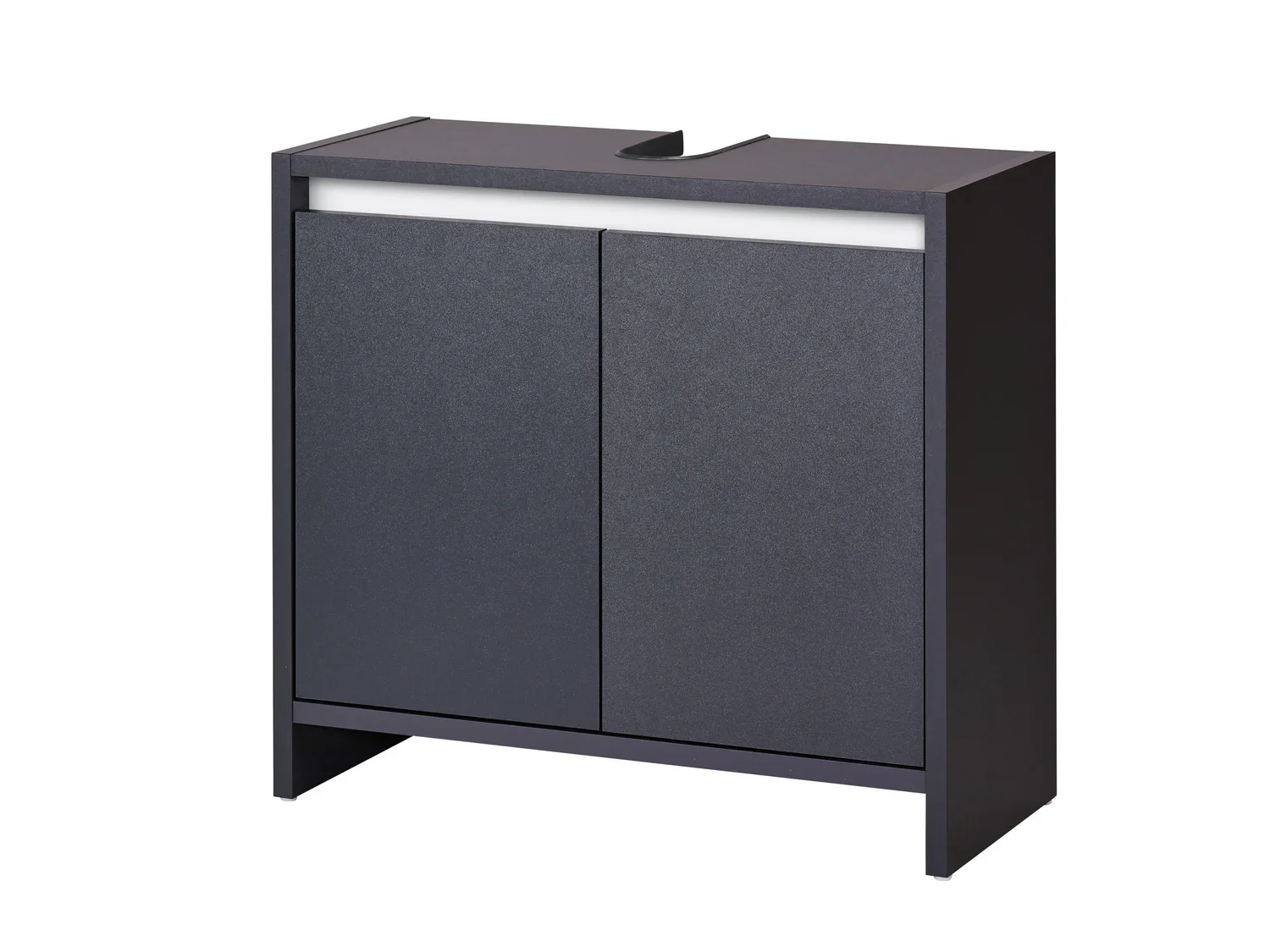 LIVARNO home Meuble sous-vasque Oslo, 60 x 55 x 28 cm, anthracite