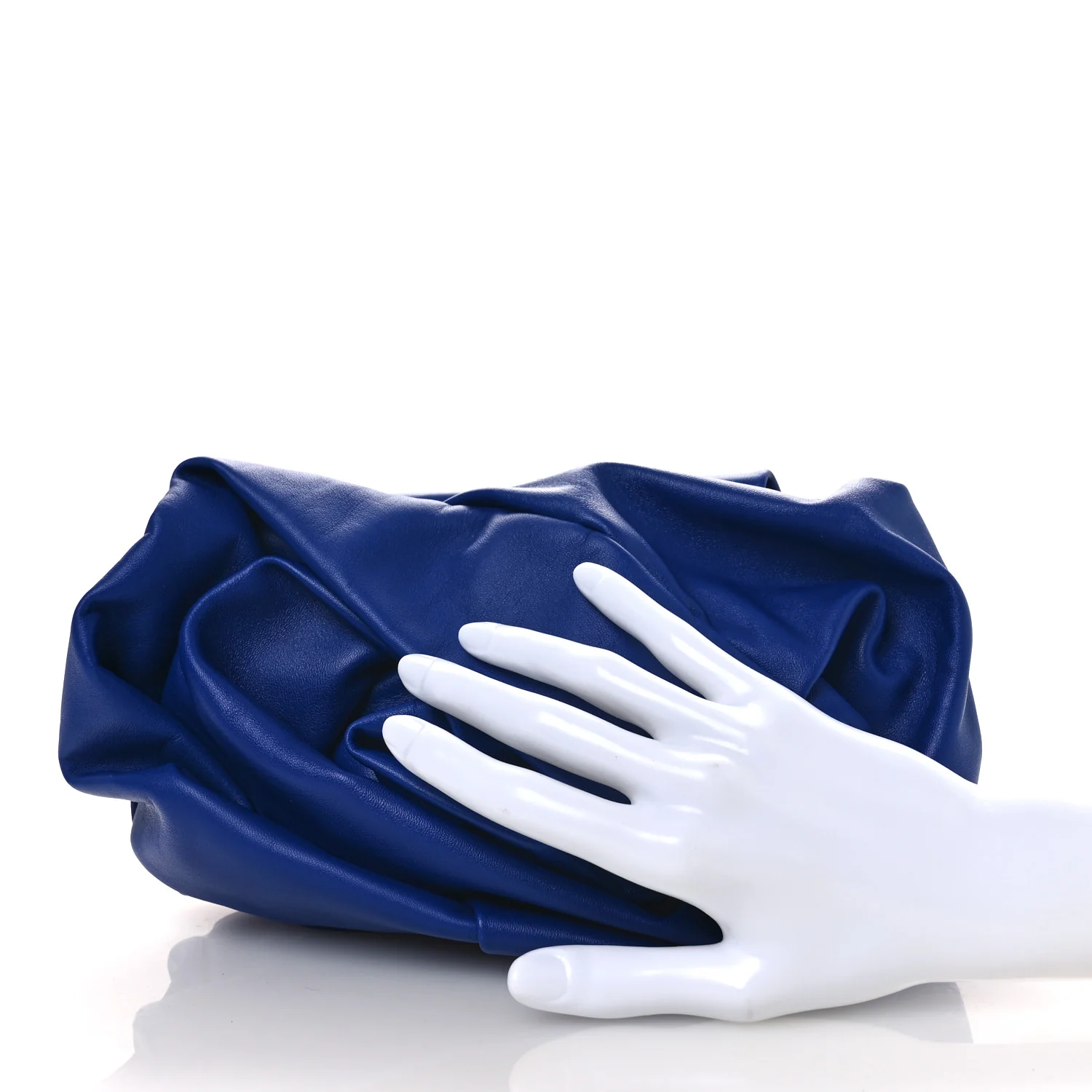 Smooth Calfskin Rose Clutch Knight