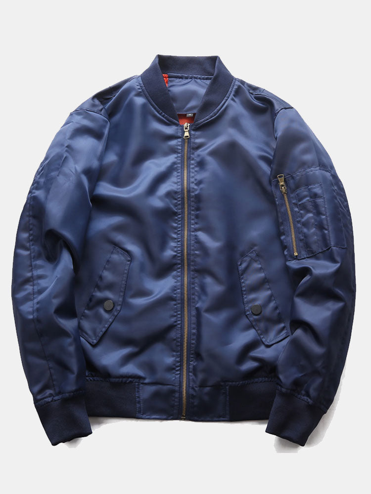 Veste bomber zippée pour homme