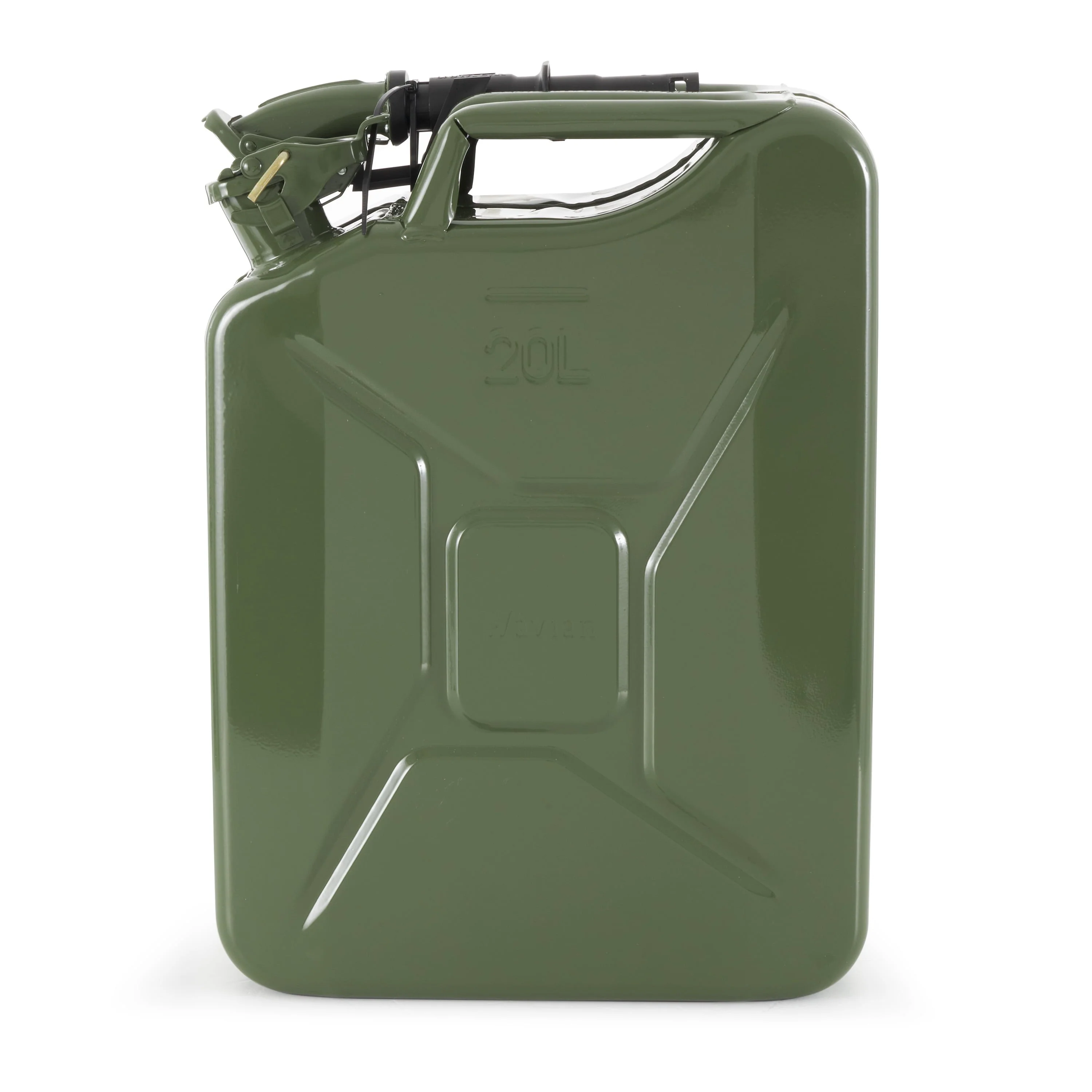 Wavian 3008 5.3 Gallon 20 Liter Authentic CARB Jerry Can with Spout, Green