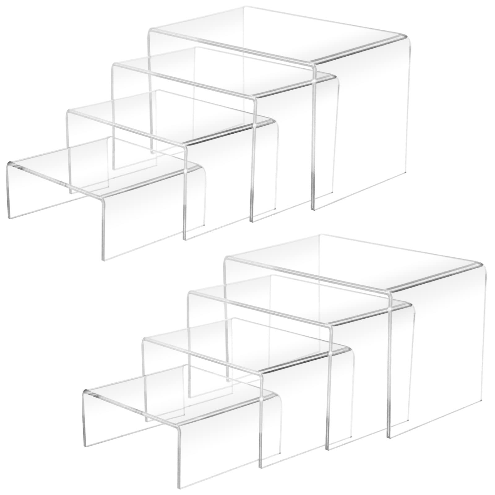 8pcs Acrylic Display Risers(6