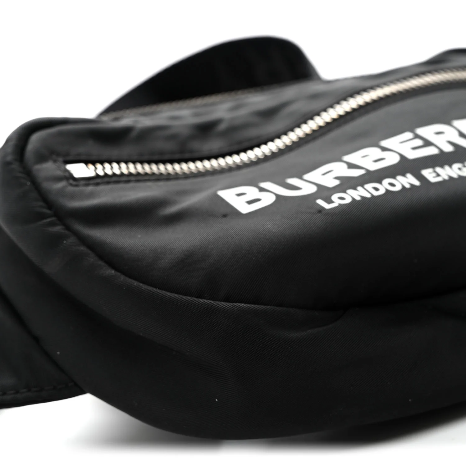 Econyl Logo Print Small Cannon Bum Bag Black