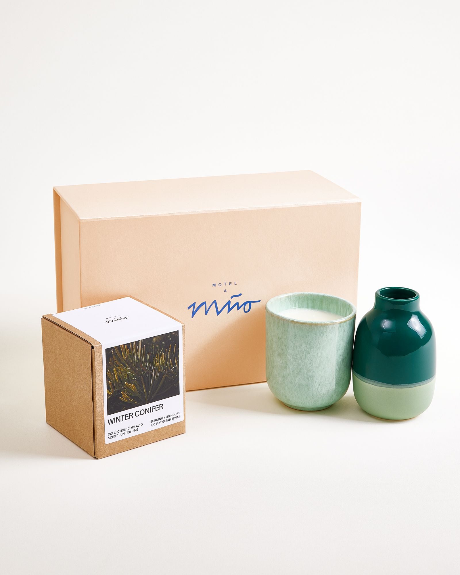 GIFT SET WINTER FOREST DARK GREEN MINT 3 PIECES