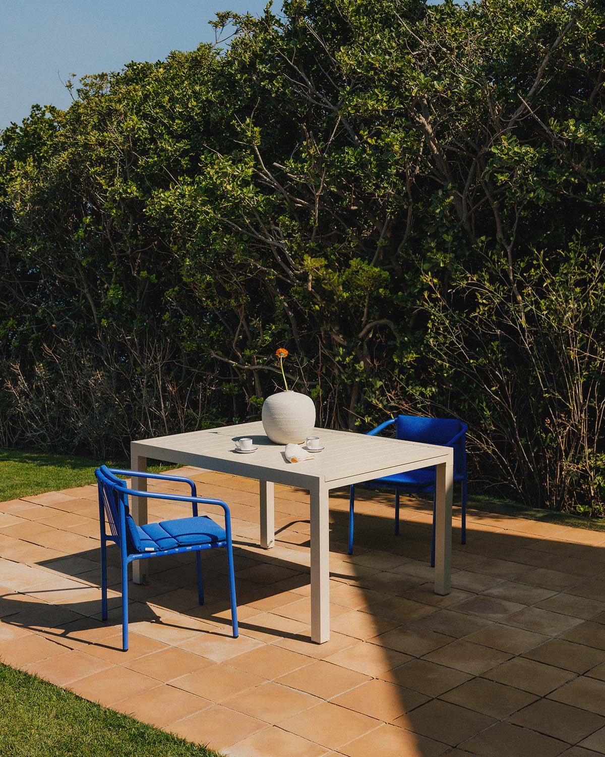 Seila - Mesa Extensible Rectangular de Exterior de Aluminio (135-265x100 cm) Seila