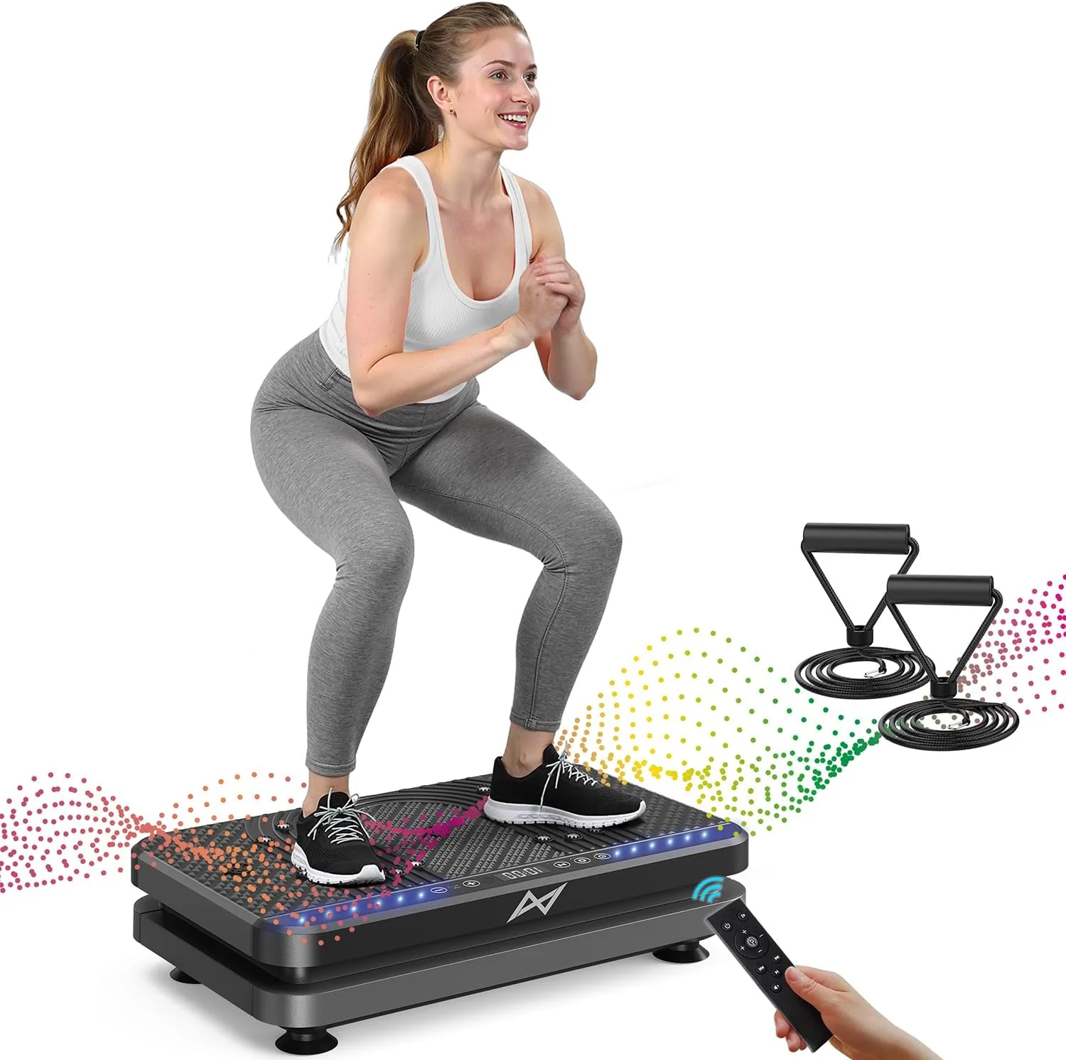 Plateforme vibrante de fitness AXV : idéale pour les hommes et les femmes souhaitant perdre du poids et brûler des graisses en salle de sport.