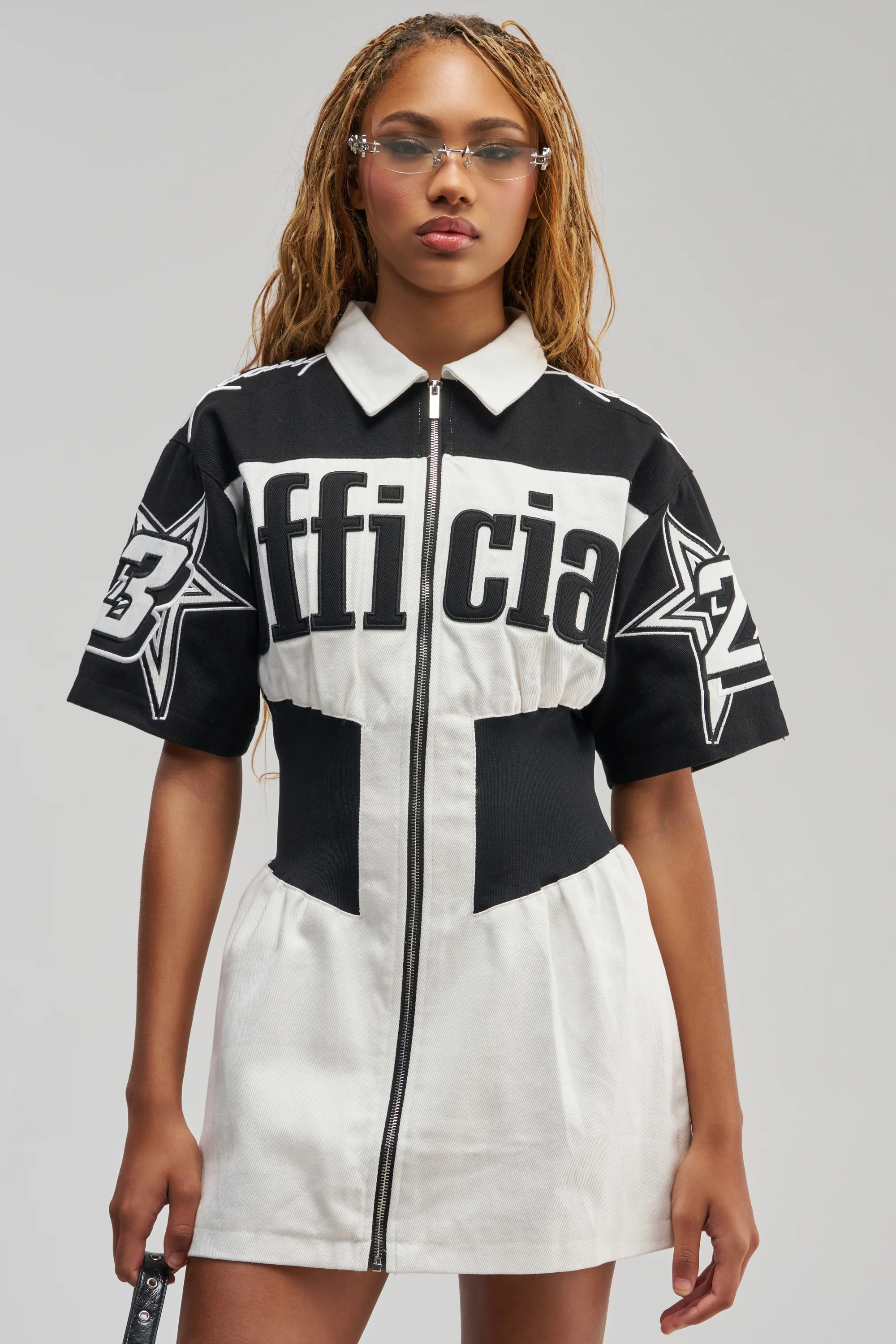 OFFICIALLY YOURS COLORBLOCK MINI DRESS - Akira Store