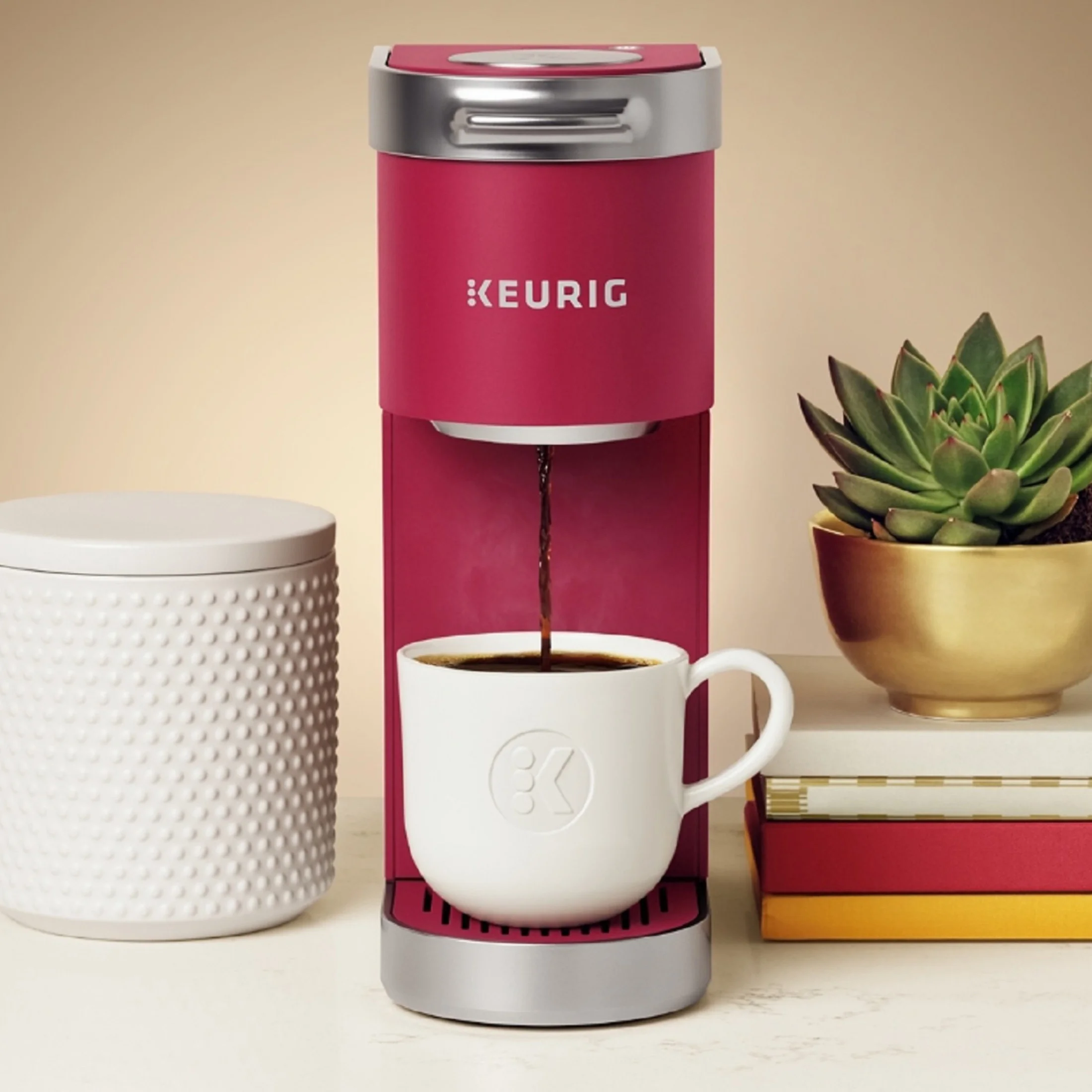 Keurig K - Mini Plus Single Serve K - Cup Pod Coffee Maker, Dusty Rosé