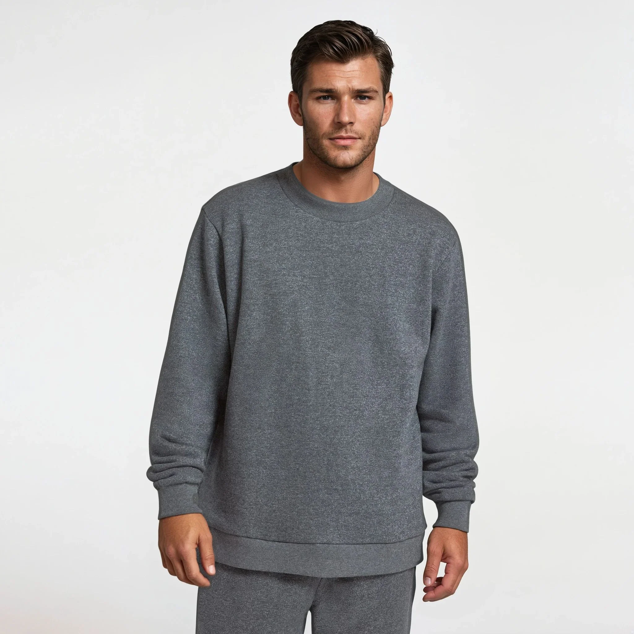 Men's Merino Blend Sweatshirt - Natural Grey Heather