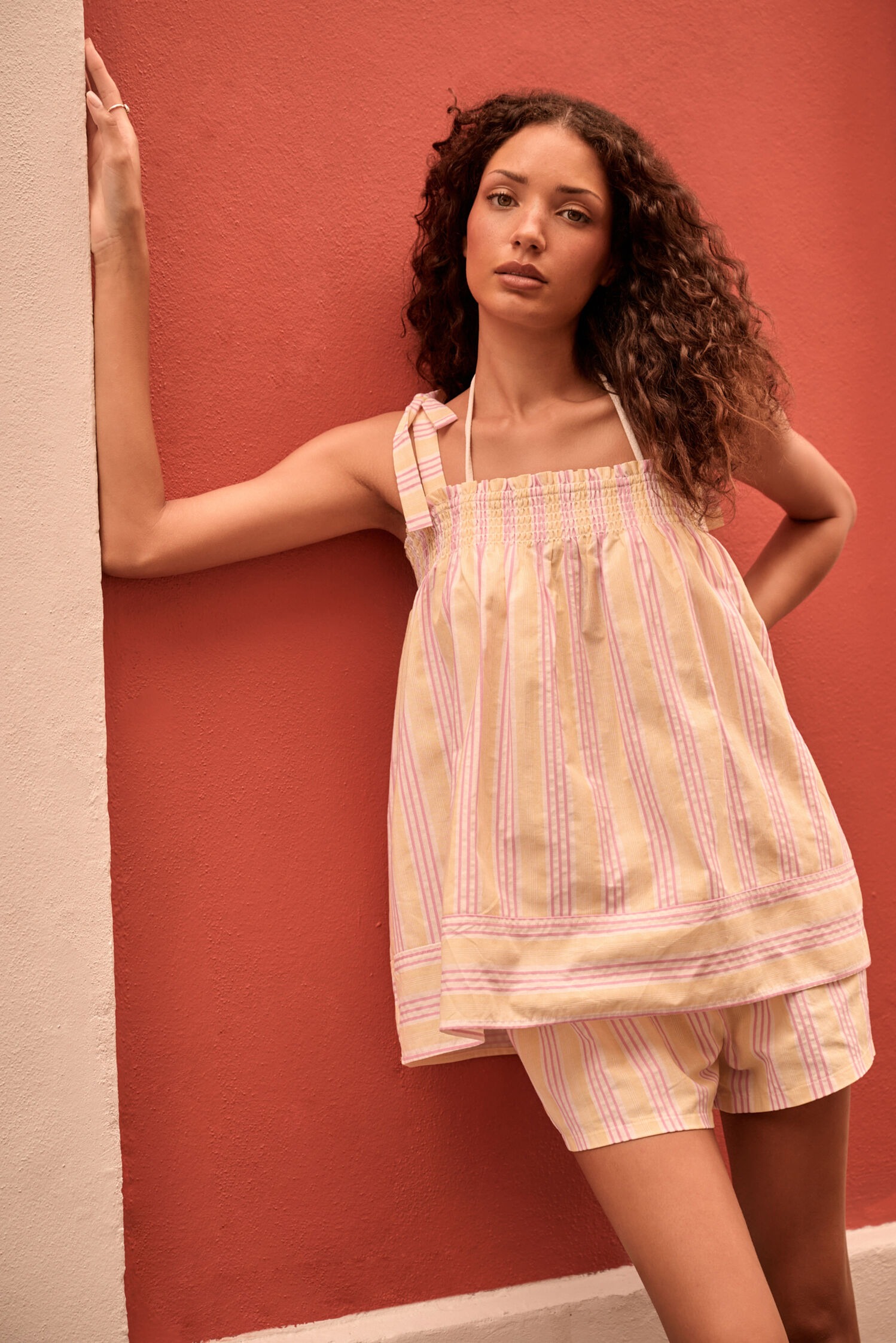 Resort Stripe Tank Coverup