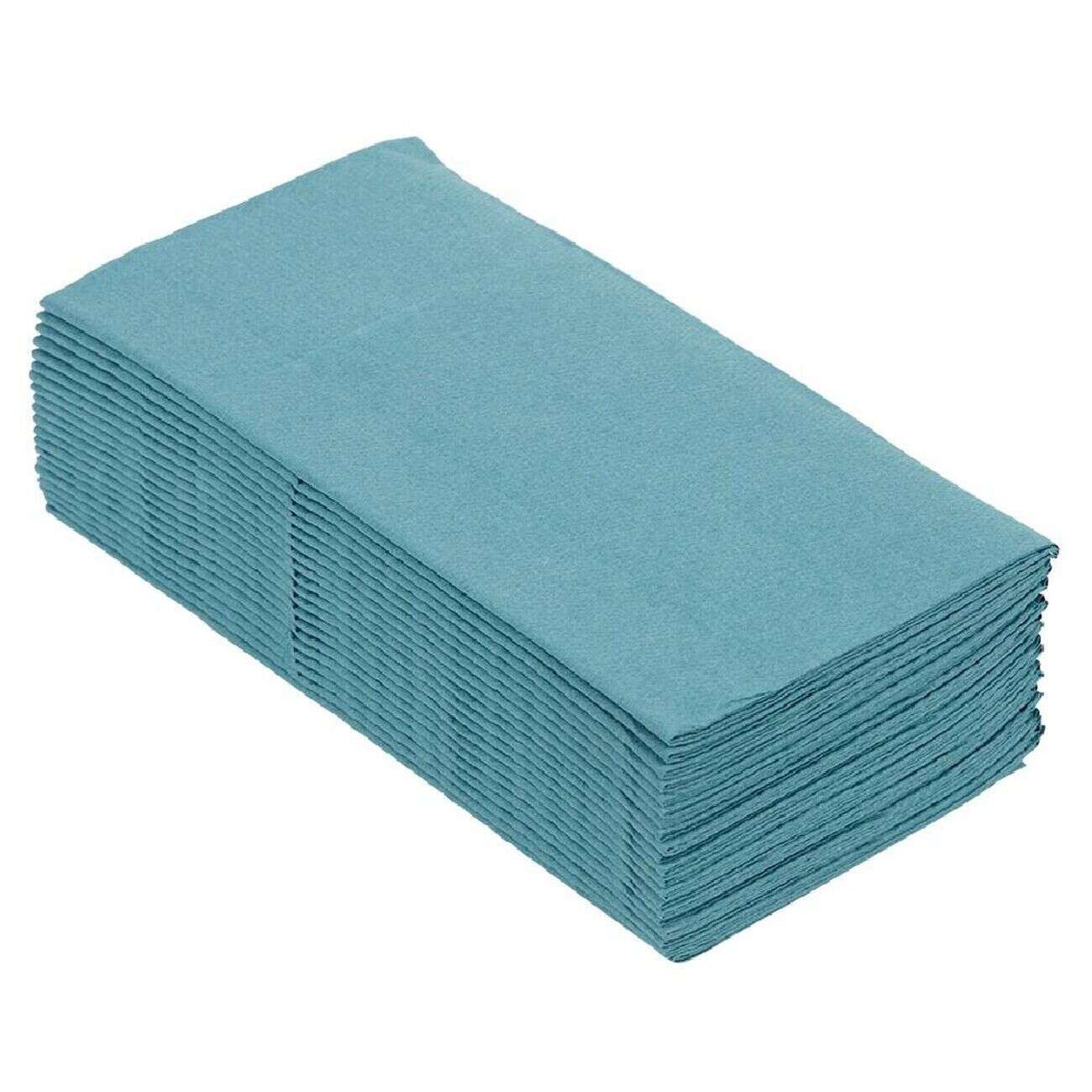 Serviette range couverts 40cm vert émeraude x20