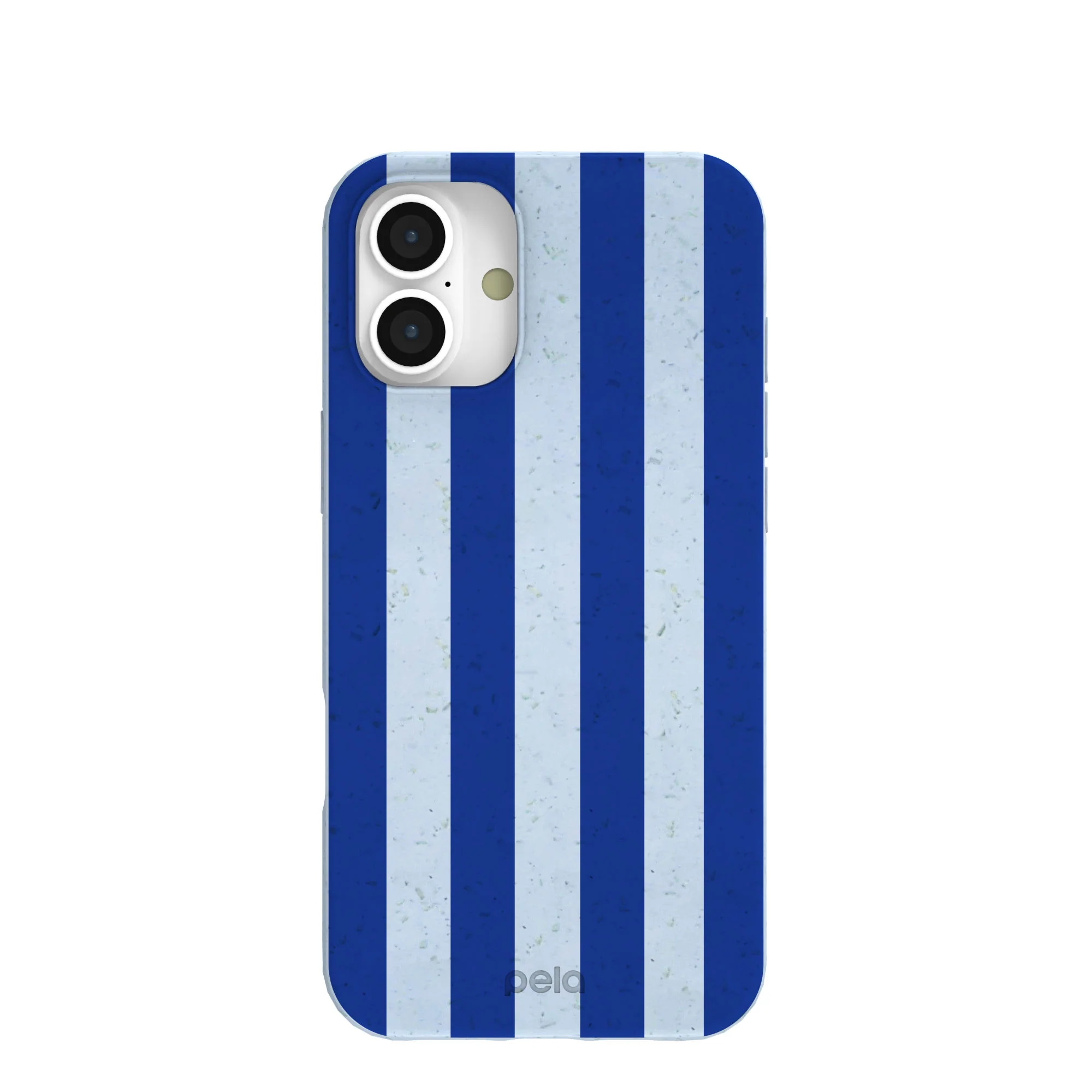 Powder Blue Big Cobalt Stripes iPhone 16 Plus Case