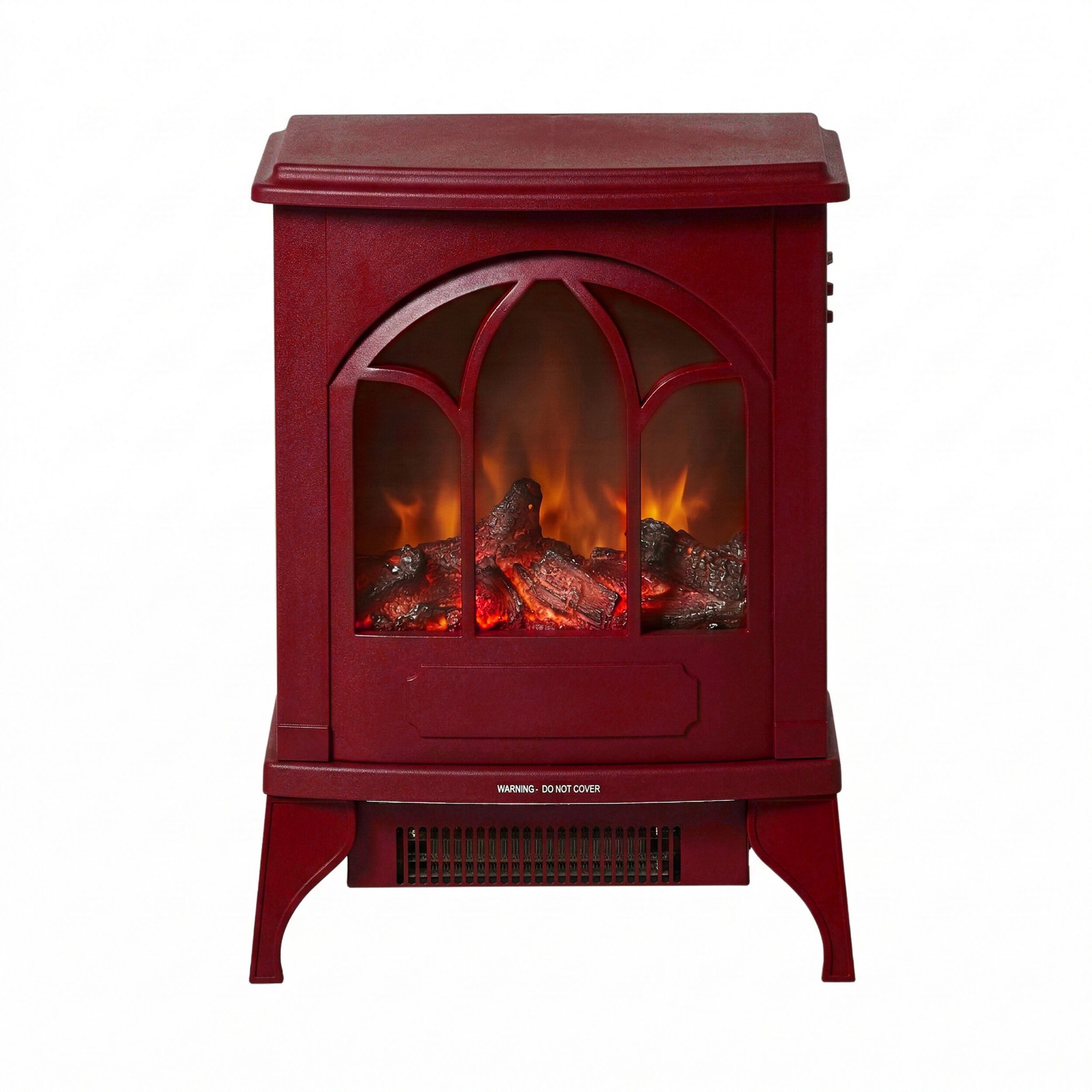 Bromley Electric Fireplace Burgundy
