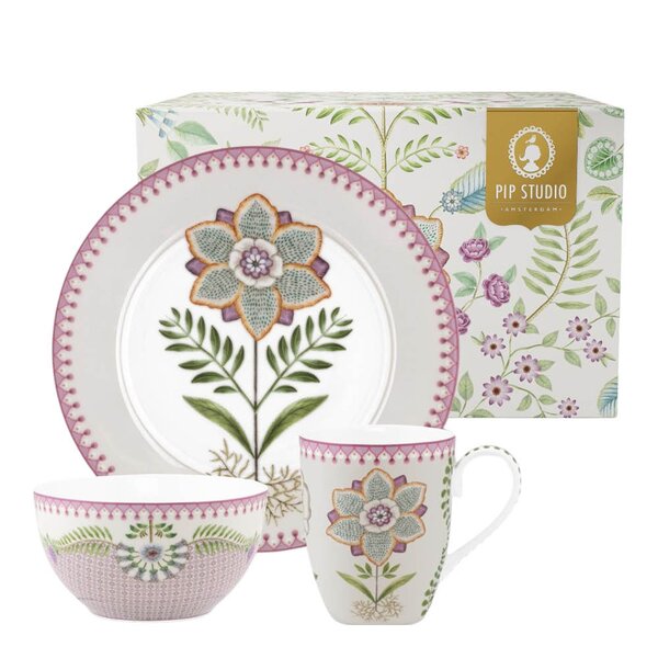 Lily & Lotus frokostsett 3 deler multi