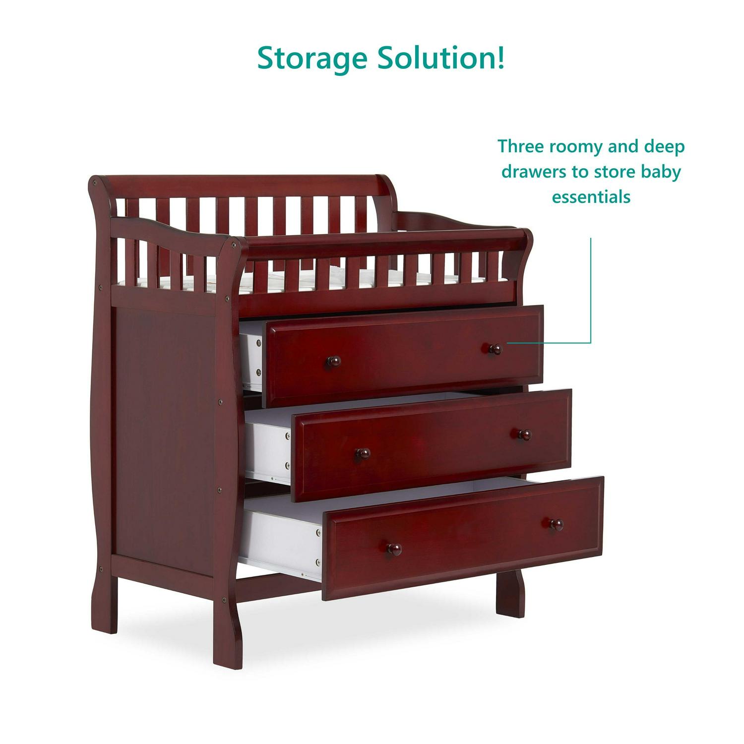 Dream on Me Marcus Changing Table and Dresser. Cherry