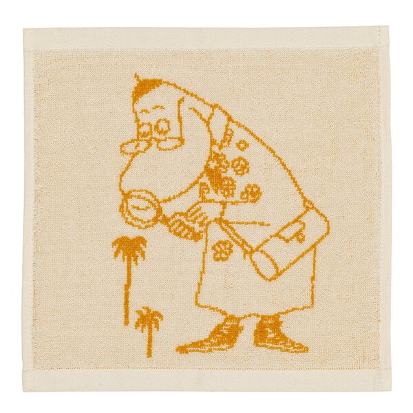Mummi håndkle 25x25 cm Hemulen okergul