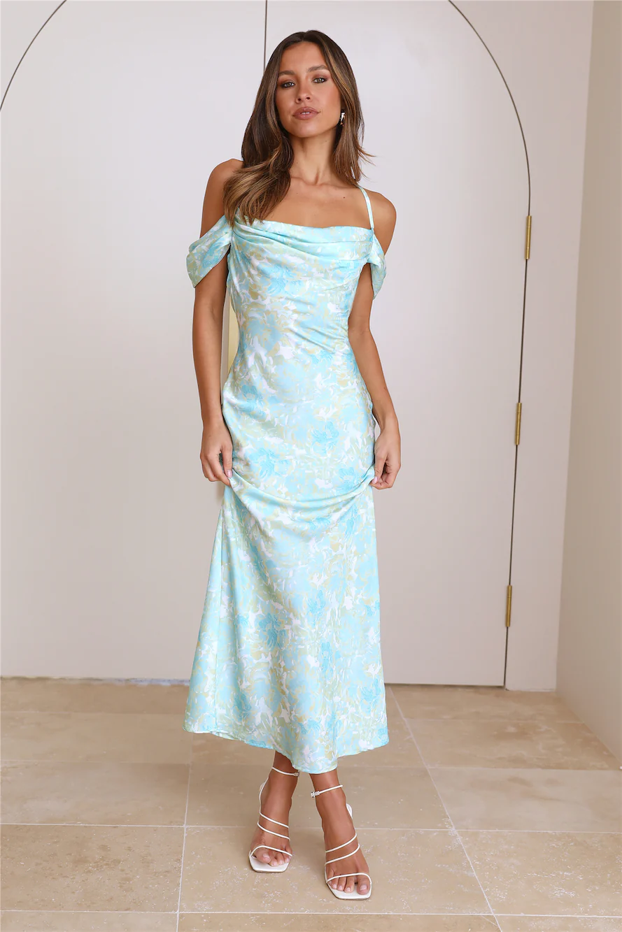 Feeling The Love Maxi Dress Green
