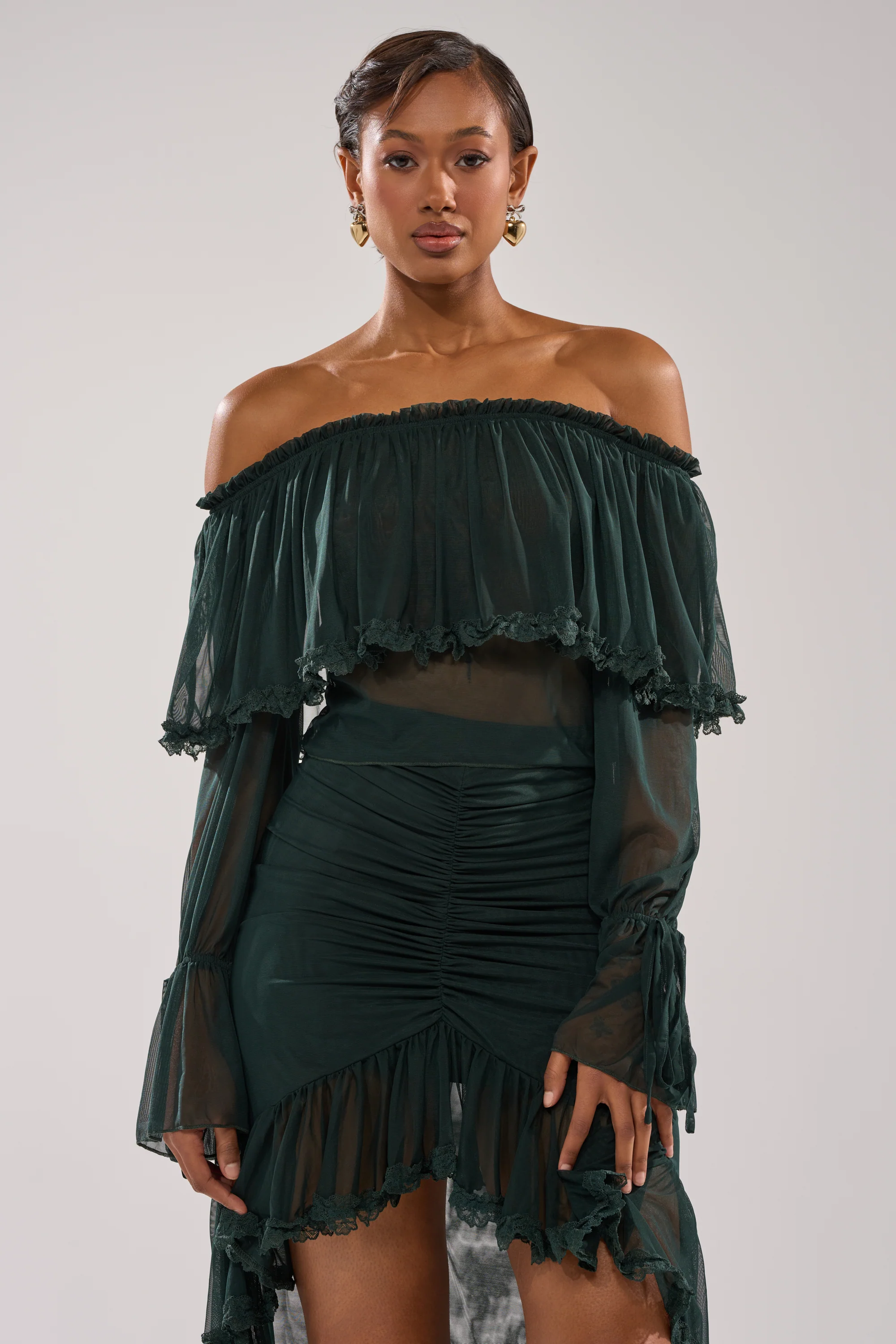 EMERALD LOVER BLOUSE - Akira Store