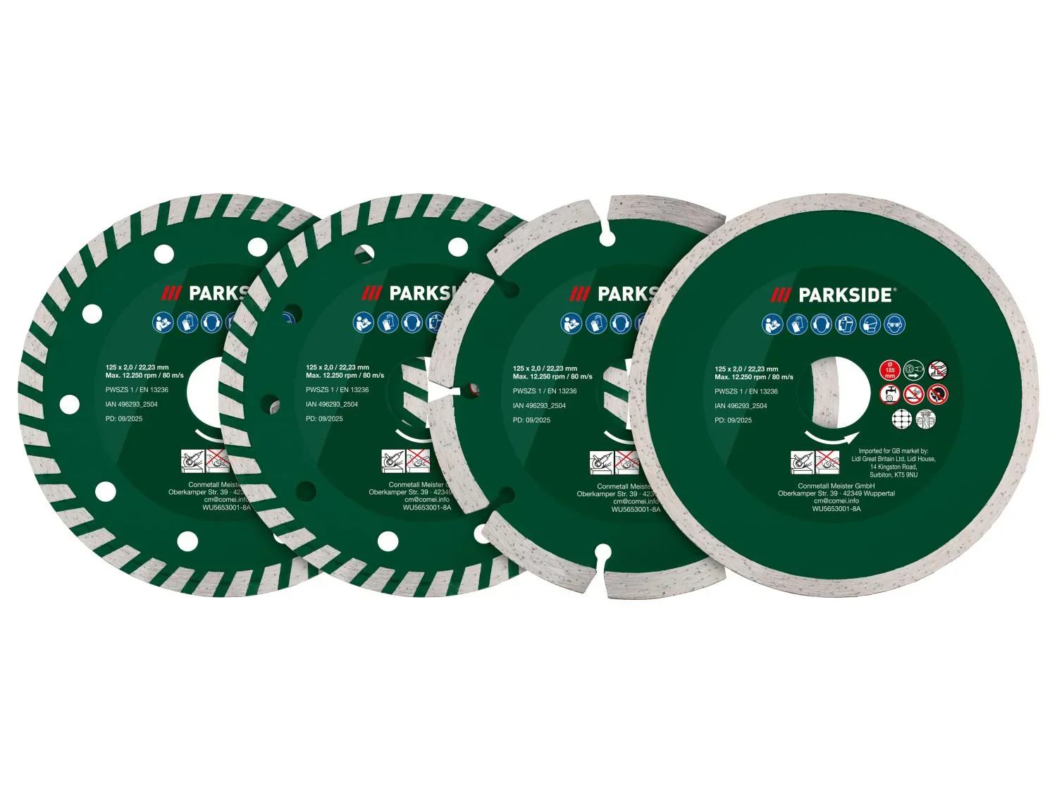 PARKSIDE Set de disques diamant ou Disques  trononner