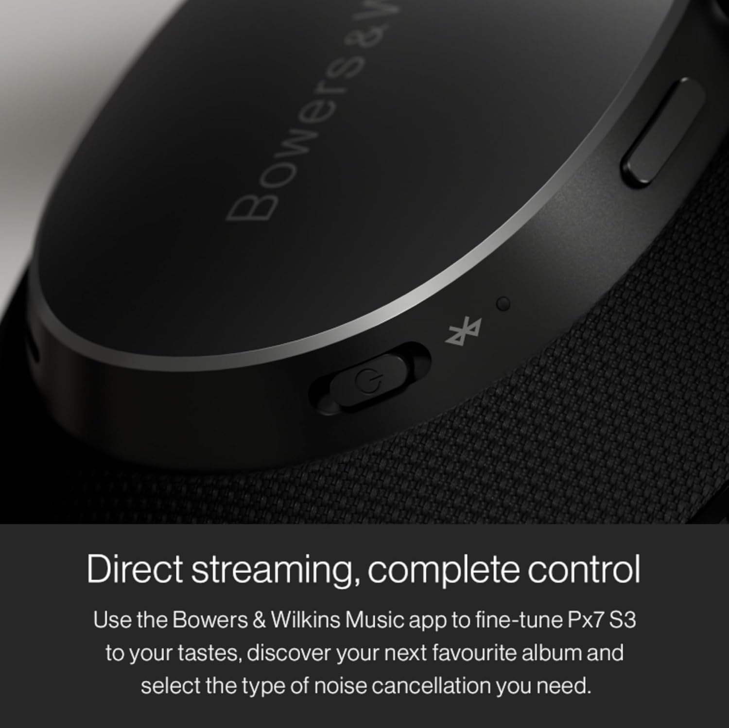 Bowers & Wilkins Px7 S3 Wireless Headphones Over Ear Noise Cancelling  Active Noise Cancelling & Transparency Mode  Hi-Res Sound  Bluetooth  30-Hr Playtime  Quick Charge  Anthracite Black