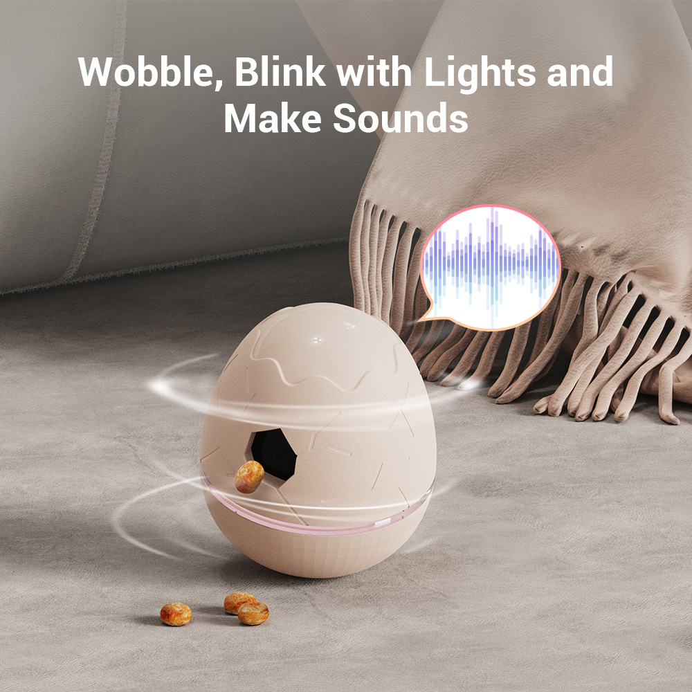 Modern Fashion TPU Dog Treat Dispenser Eco-Friendly PC Interactive Wobble Toy