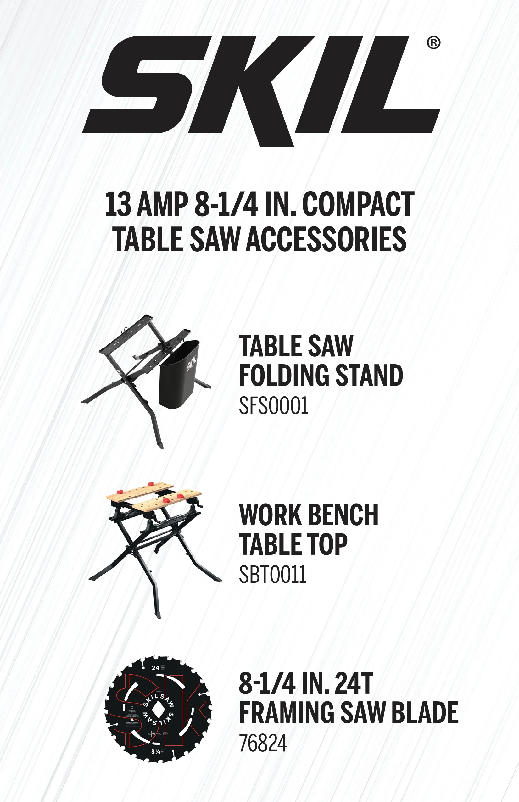 TS6328-00 13 Amp 8-1/4" Compact Portable Jobsite Table Saw with Rack and Pinion Rip Fence - Image 10