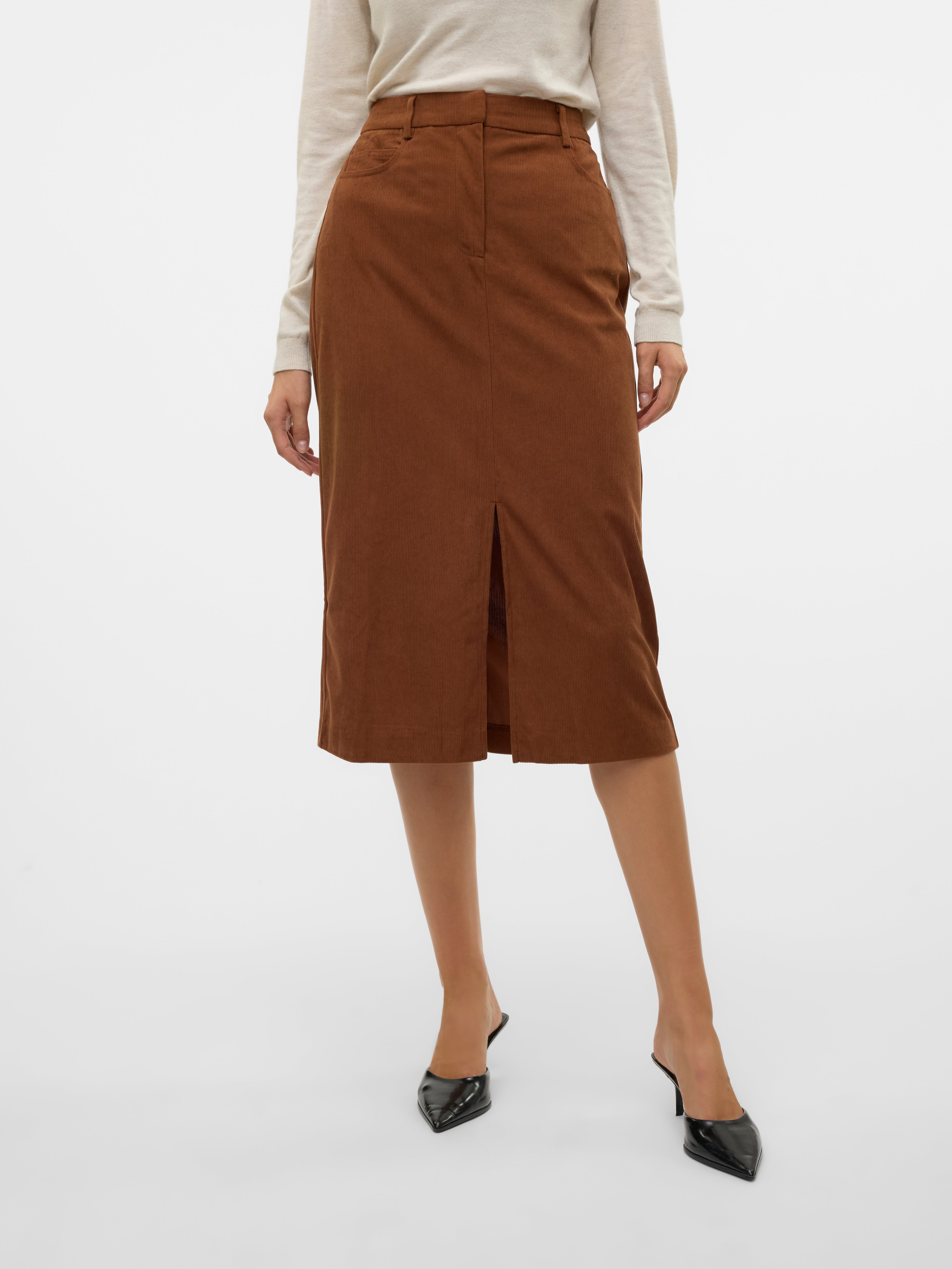 VERO MODA® VMVILJA Corduroy High waist Midi skirt
