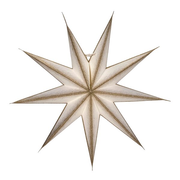 9 Point adventsstjerne 45 cm off-white champagne