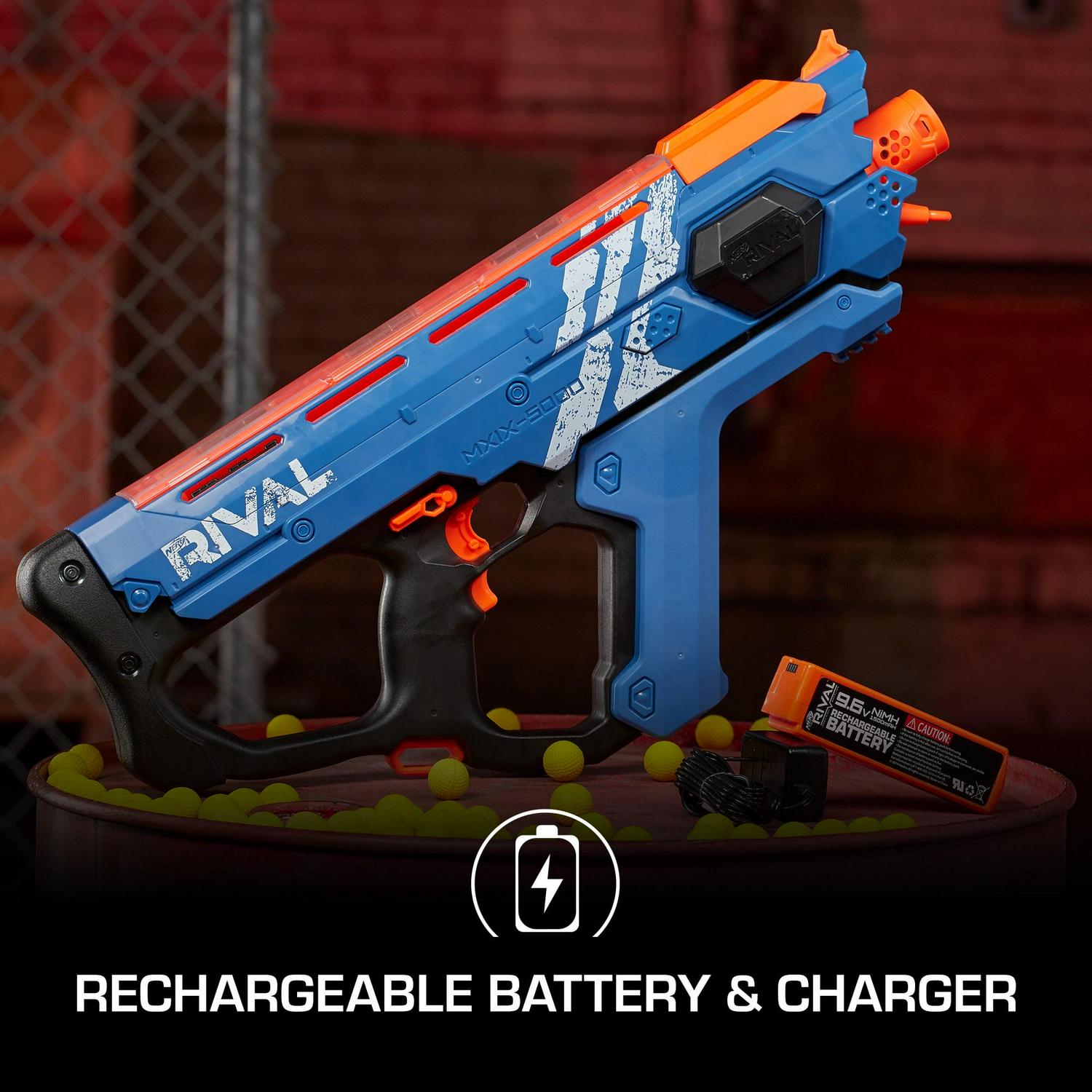Rival Perses MXIX 5000 Team Blue Motorized Kids Toy Blaster with 50 Ball Dart Rounds for Ages 14 and Up Image 7