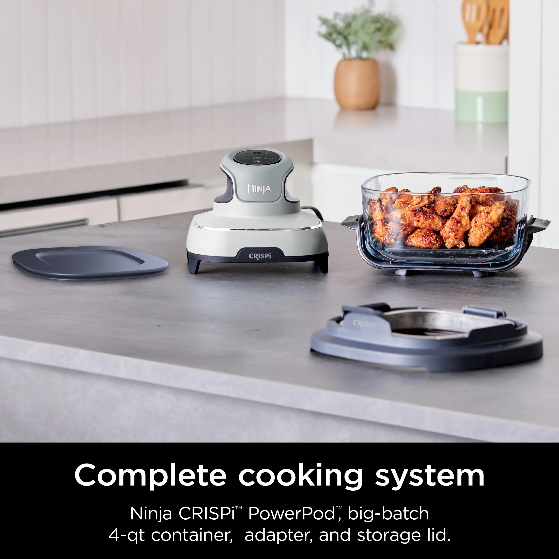 Crispi 3-in-1 Portable Cooking System with 4 QT TempWare Container - Image 2