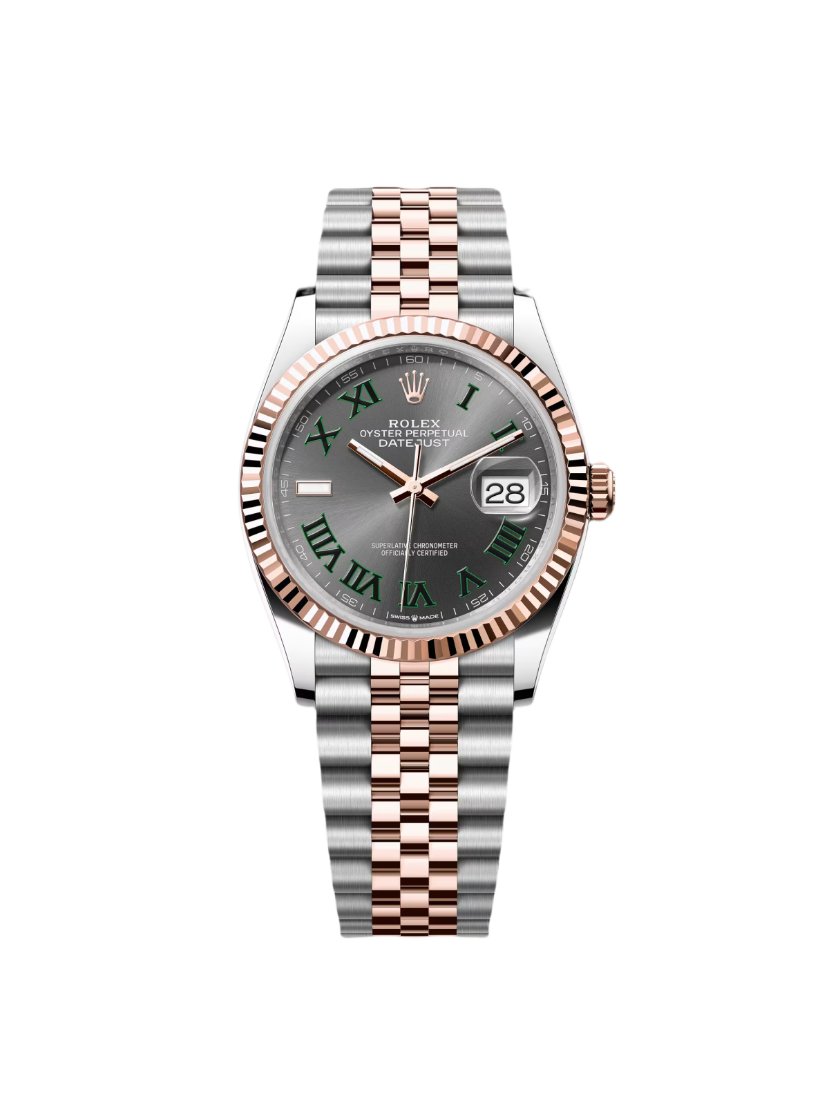 【Super Clone】RLX  Datejust 36mm 126231 Slate Dial Oyster Bracelet Watch