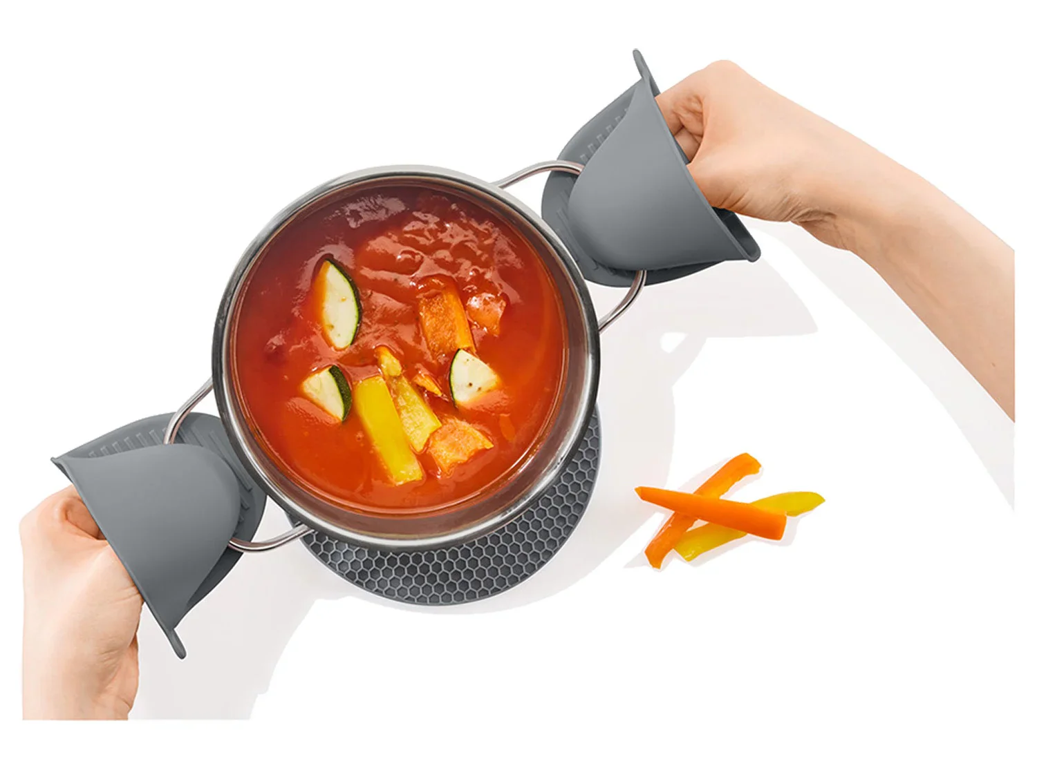ERNESTO Couvercle gouttoir ou dessous de plat ou gants de cuisine