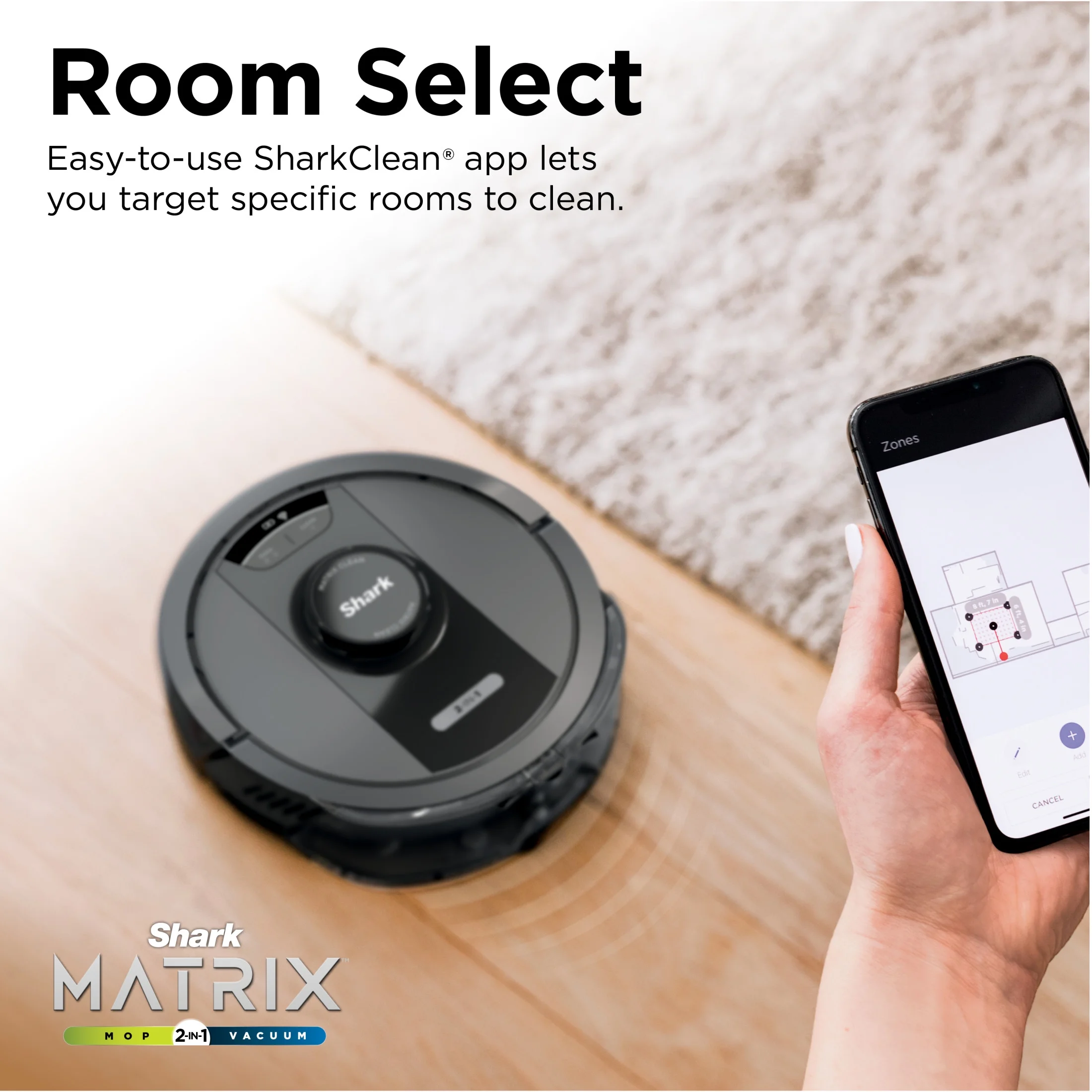 Matrix Robot Vacuum Mop, Auto Empty, Carpets and Hard Floors, 30-Day Capacity Base, Precision Home Mapping, Pet-Friendly, Wi-Fi, RV2400WS - Image 9